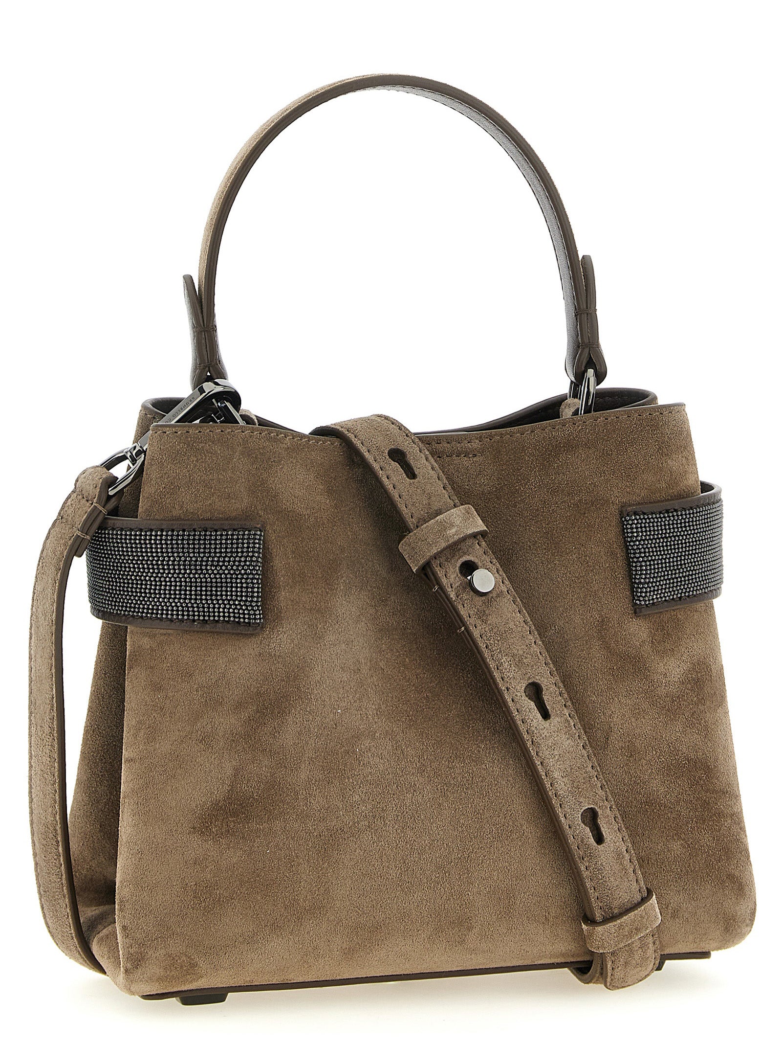 Brunello Cucinelli Brown 'Essence' Handbag Curated Luxury Accessories by Orvyn