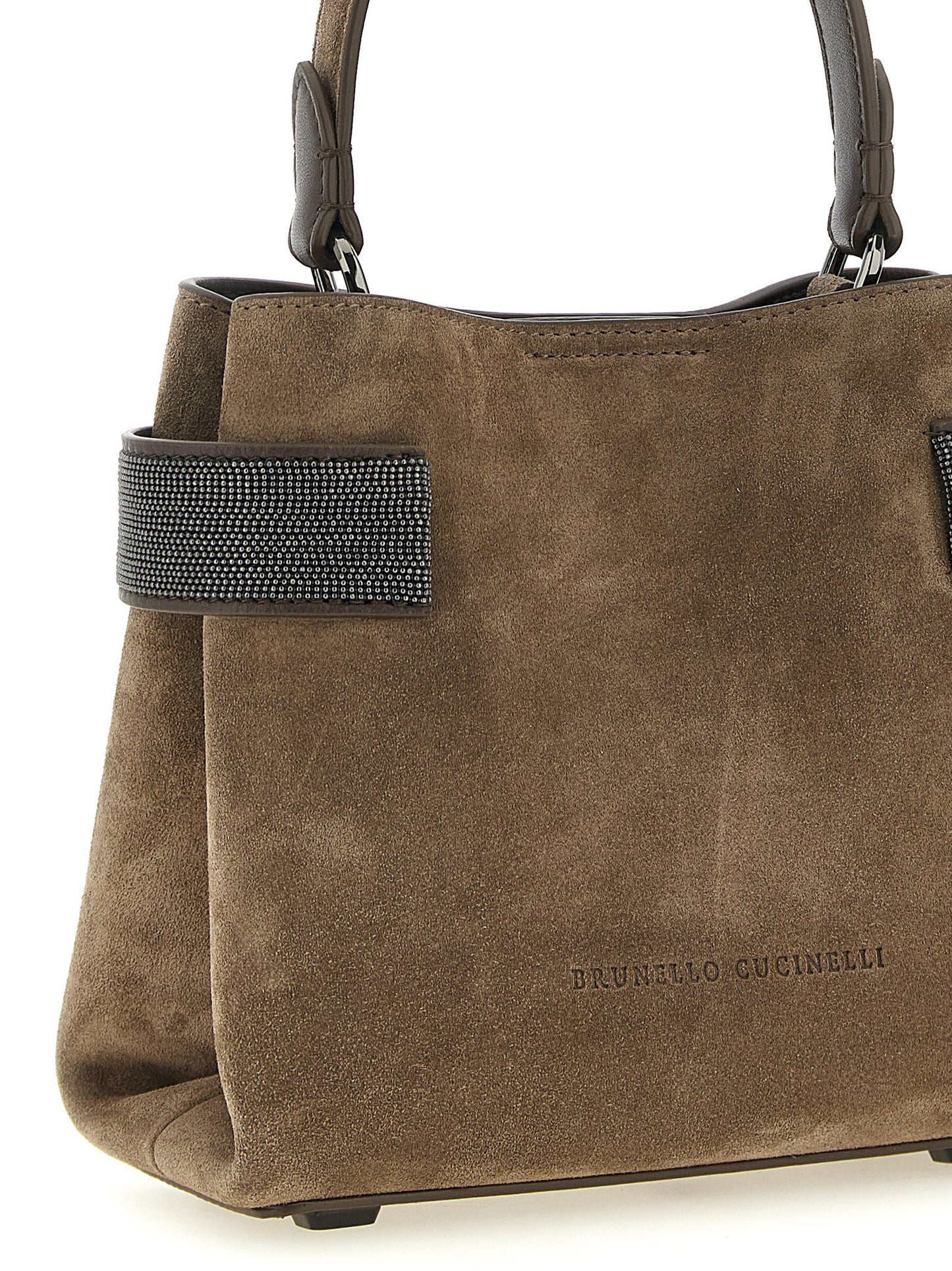 Brunello Cucinelli Brown 'Essence' Handbag Curated Luxury Accessories by Orvyn