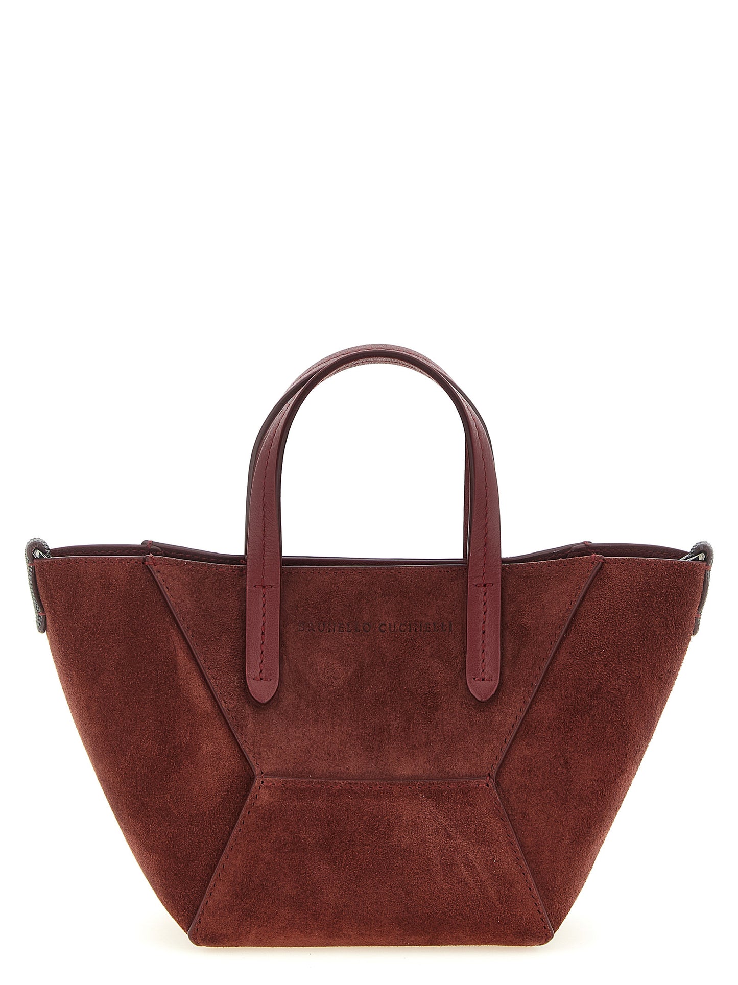 Brunello Cucinelli Bordeaux 'BC Duo' Mini Handbag Curated Luxury Accessories by Orvyn