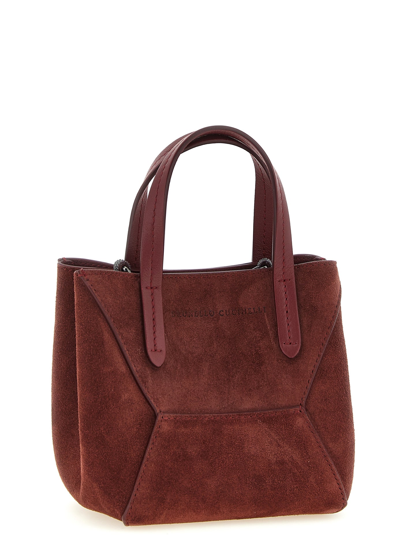 Brunello Cucinelli Bordeaux 'BC Duo' Mini Handbag Curated Luxury Accessories by Orvyn