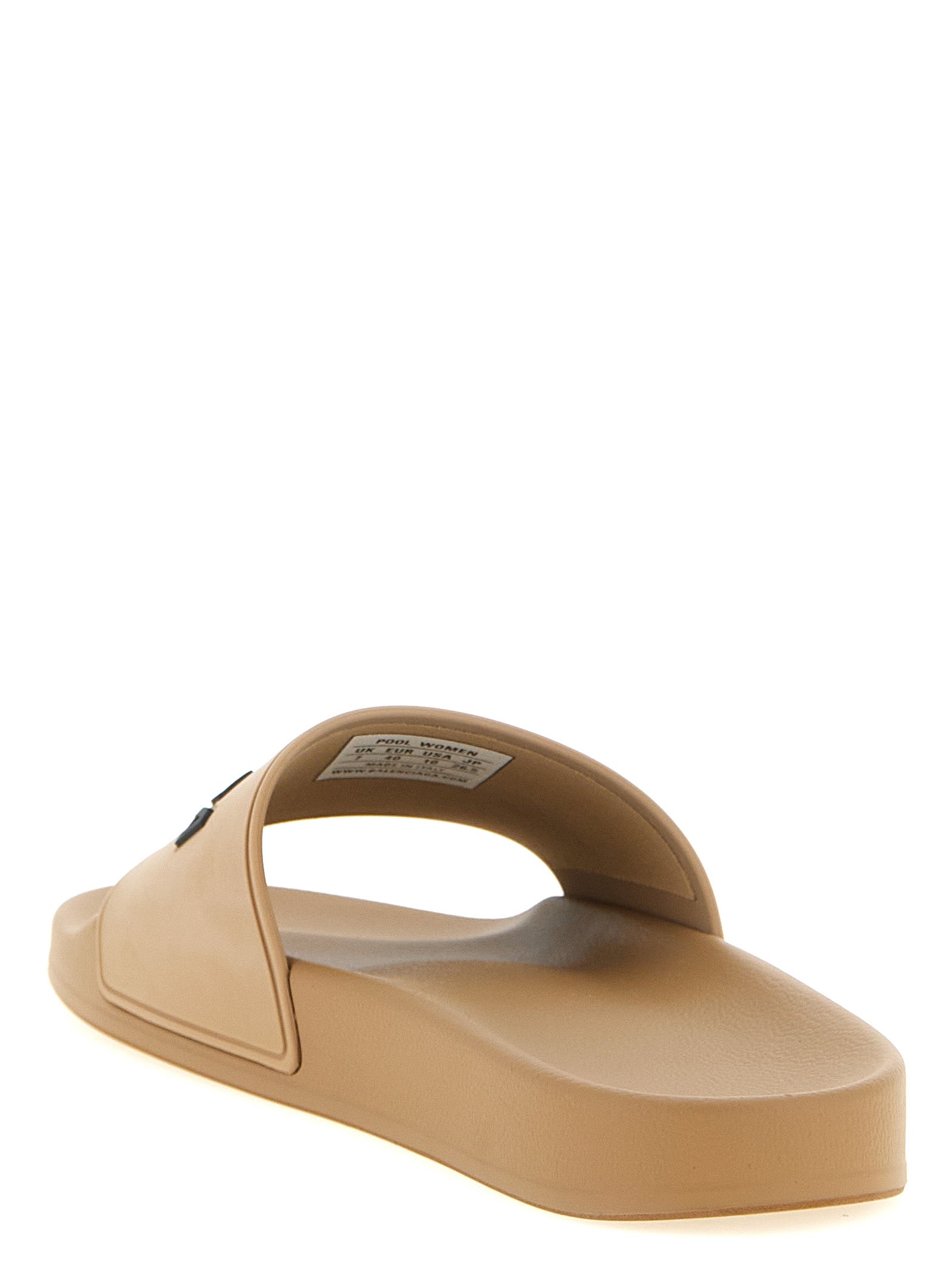 Balenciaga Beige 'Slide Pool' Sandals