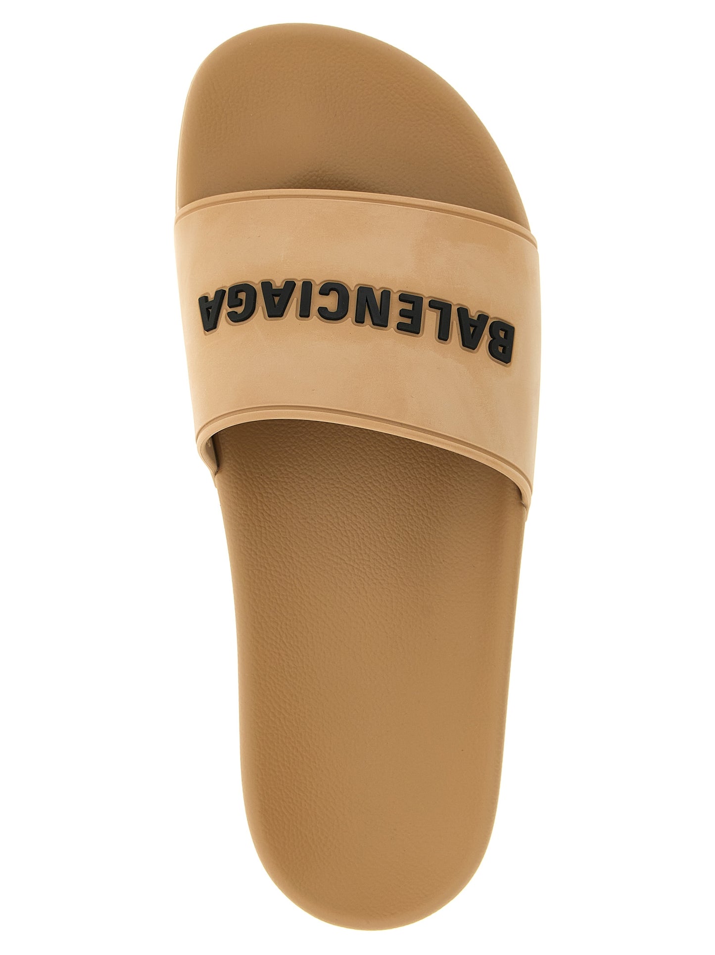 Balenciaga Beige 'Slide Pool' Sandals