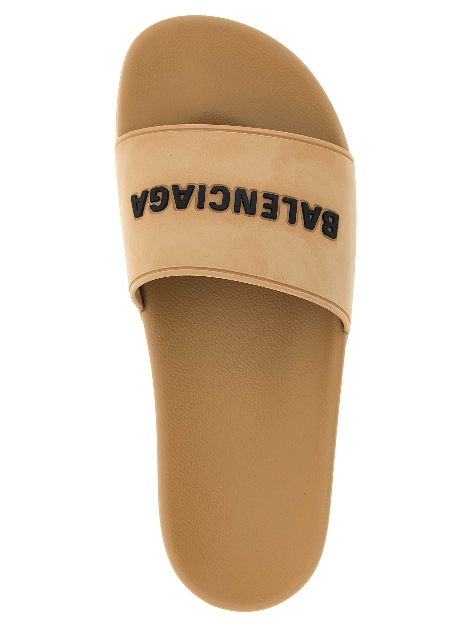 Balenciaga Beige 'Slide Pool' Sandals