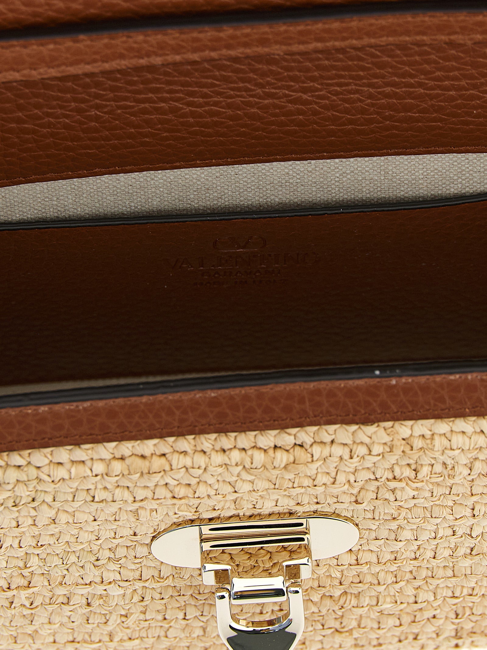 Valentino Garavani Beige 'Rockstud' Small Crossbody Bag