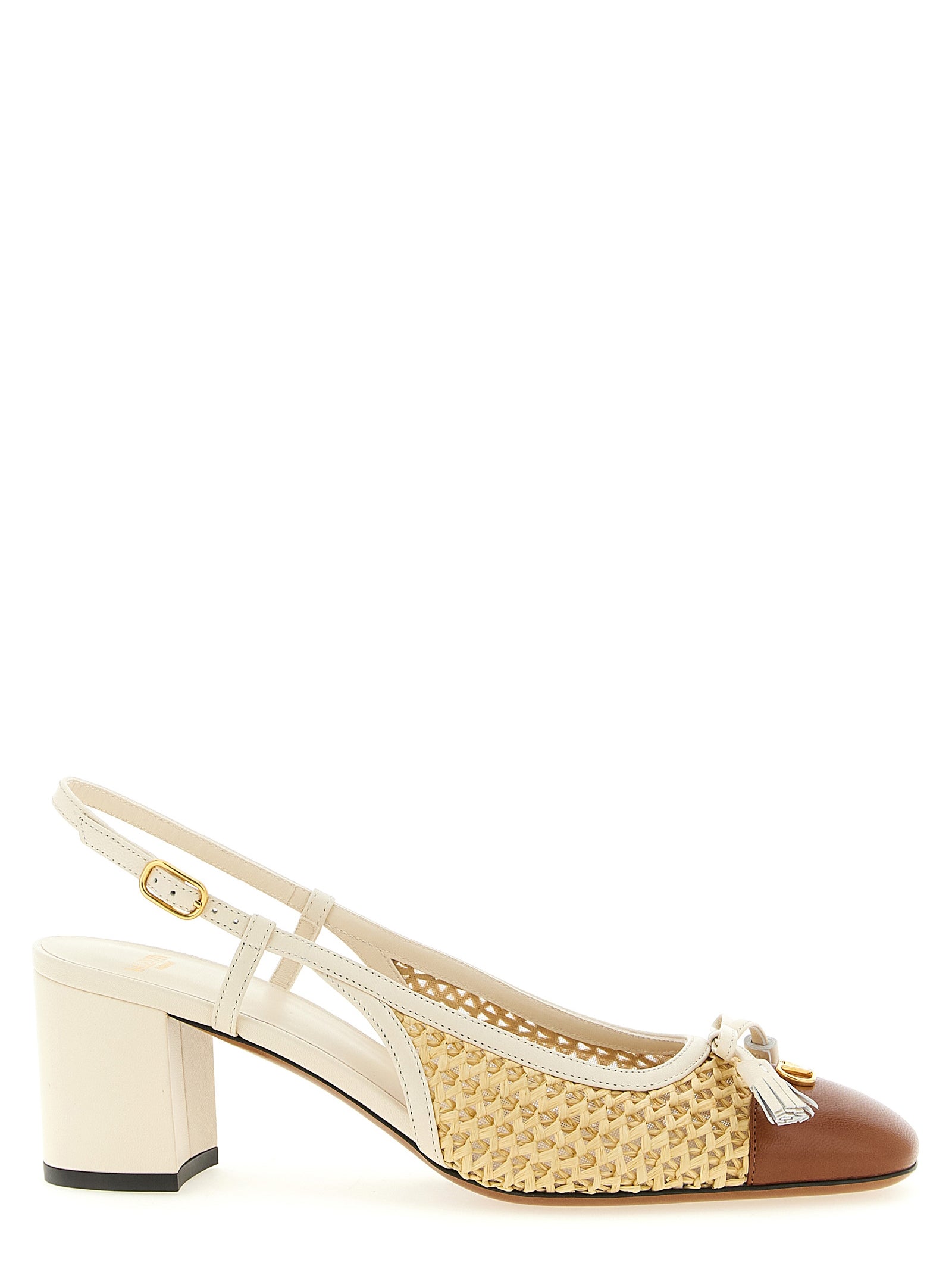 Valentino Garavani Beige 'Valet Du Roi' Pumps Curated Luxury Accessories by Orvyn