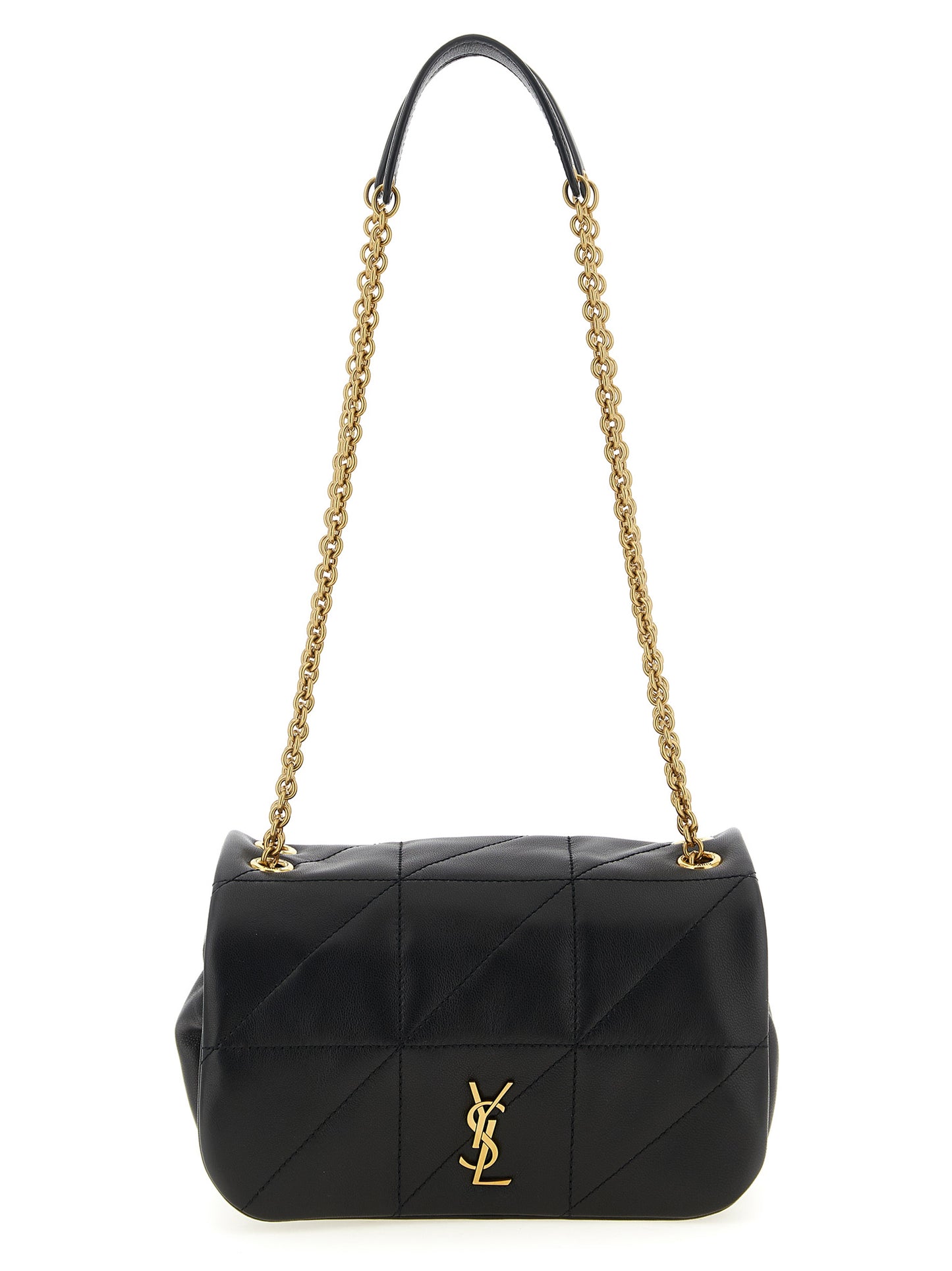 Saint Laurent Black 'Carré Rive Gauche' Mini Shoulder Bag schwarz