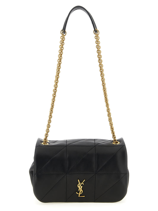 Saint Laurent Black 'Carré Rive Gauche' Mini Shoulder Bag schwarz