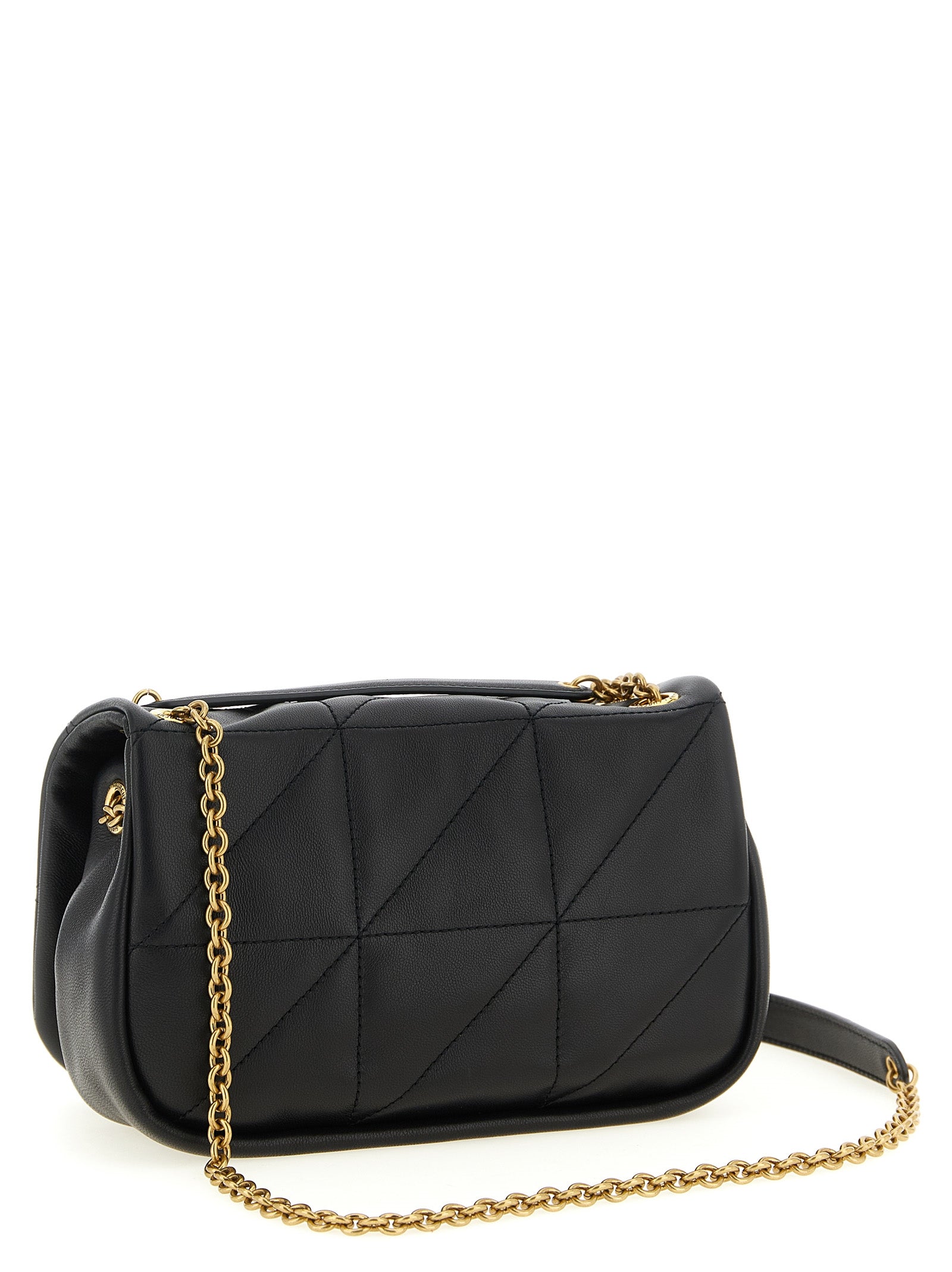 Saint Laurent Black 'Carré Rive Gauche' Mini Shoulder Bag schwarz