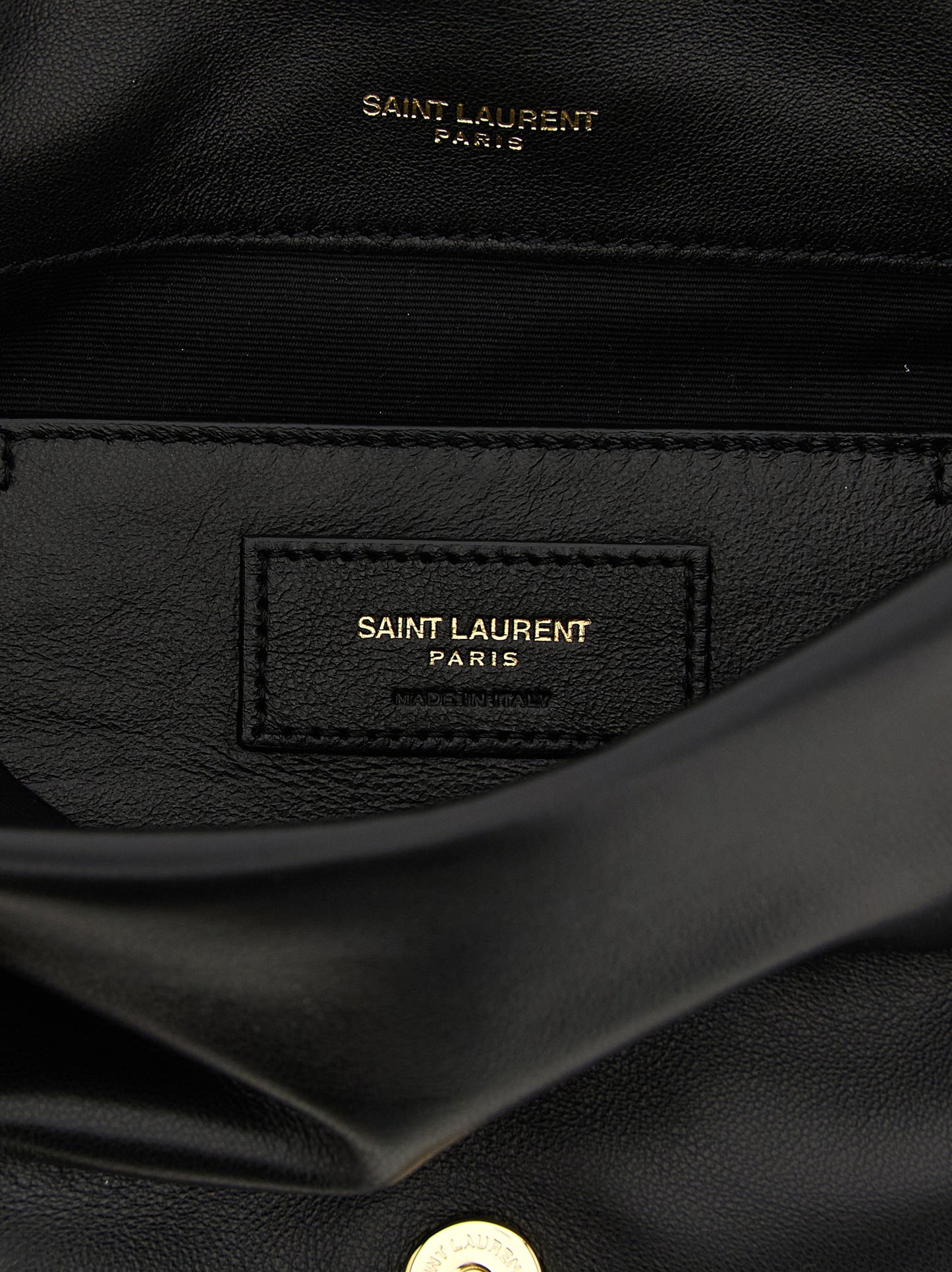 Saint Laurent Black 'Carré Rive Gauche' Mini Shoulder Bag schwarz