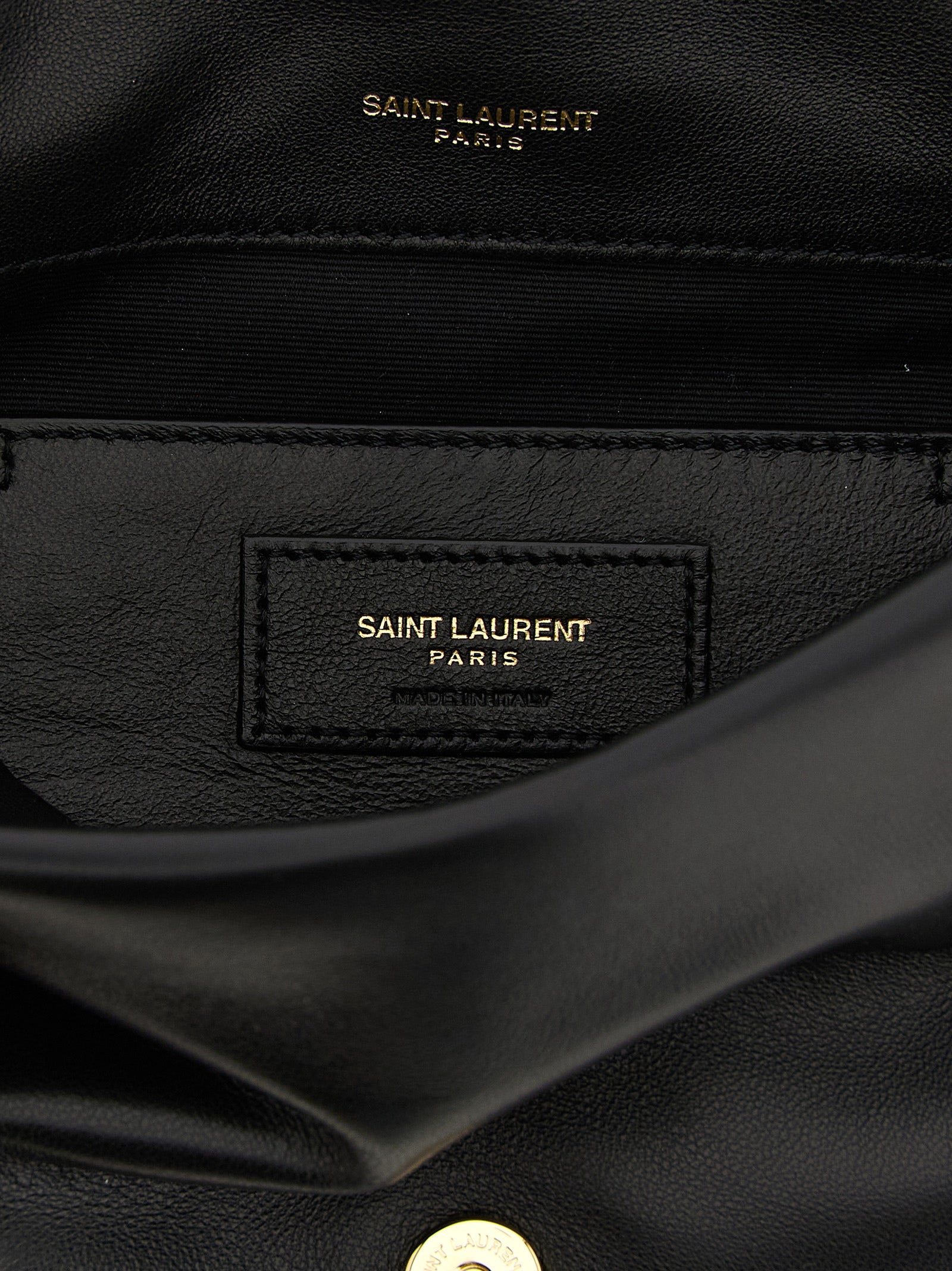 Saint Laurent Black 'Carré Rive Gauche' Mini Shoulder Bag schwarz