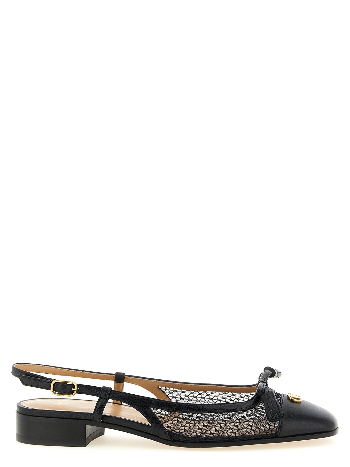 Valentino Garavani Black 'Valet Du Roi' Flats schwarz