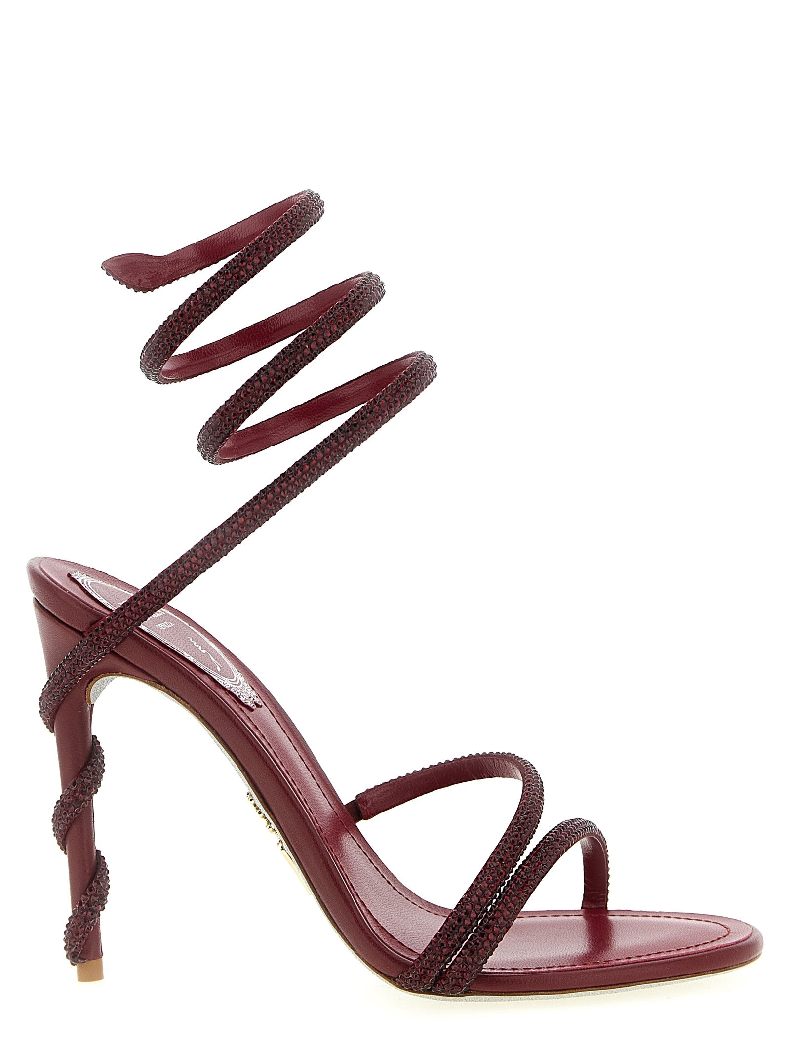 RENE CAOVILLA Bordeaux 'Margot' Sandals