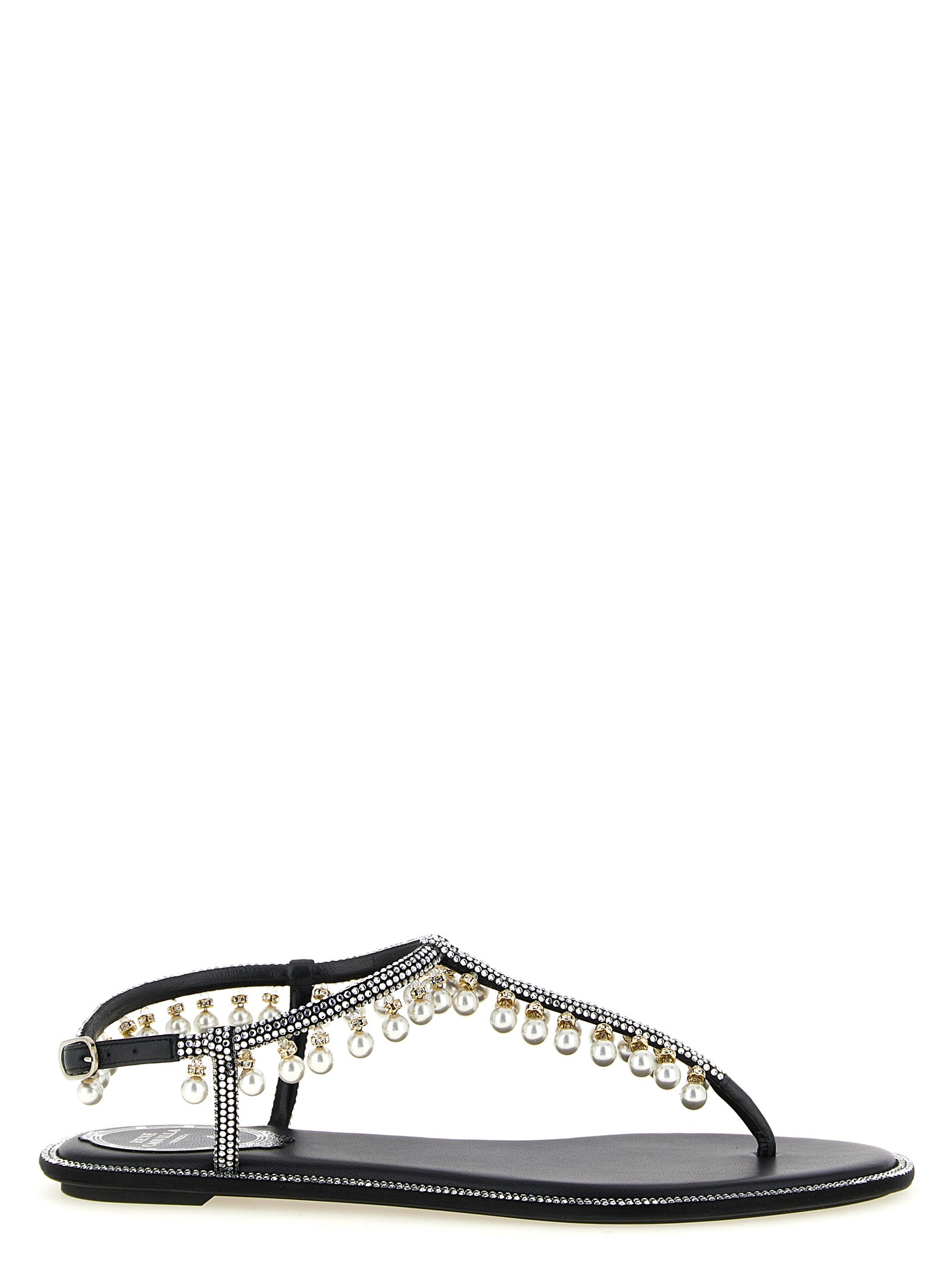 RENE CAOVILLA Bicolor 'Diana' Sandals multicolor