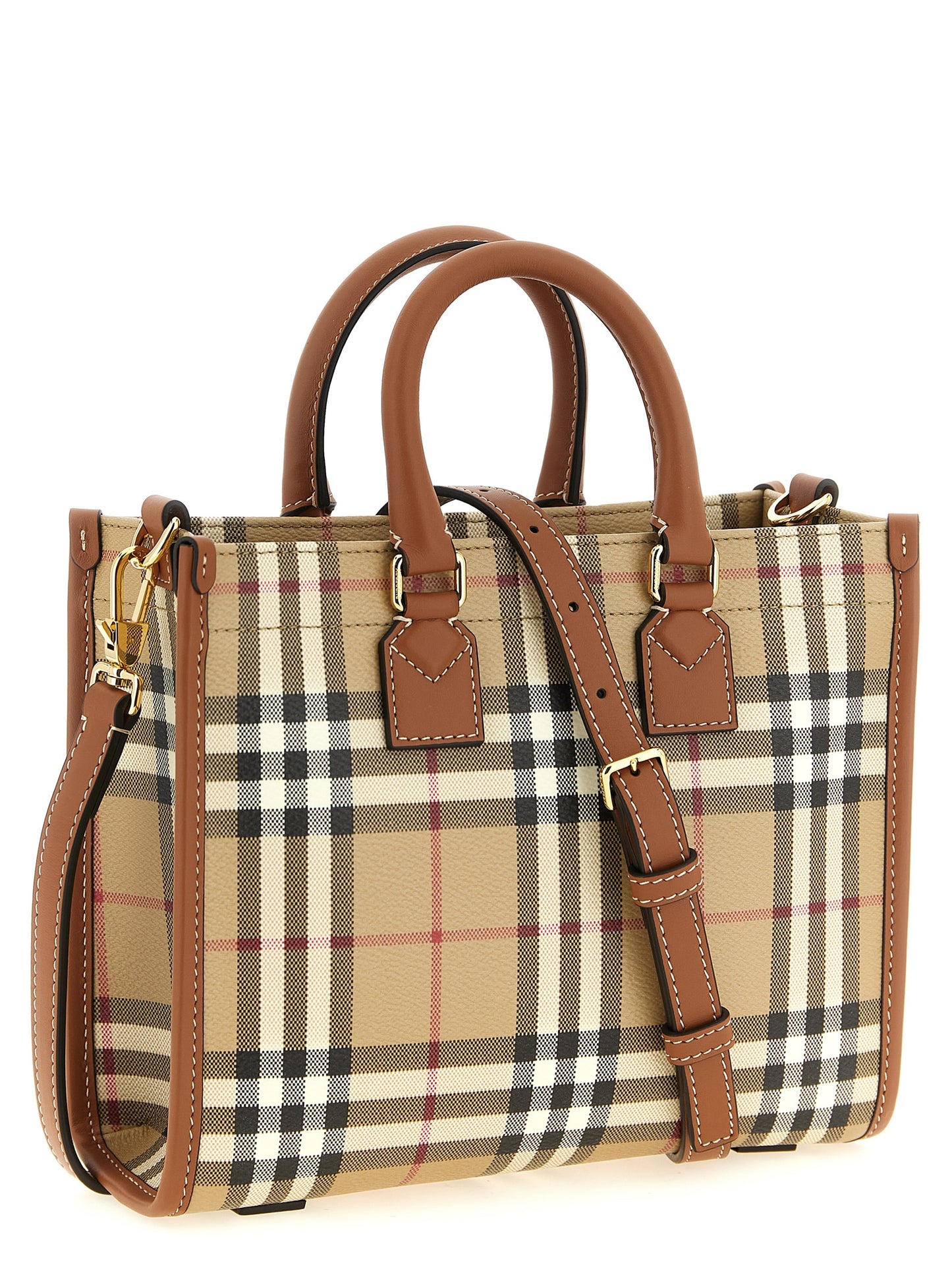 Burberry Beige 'Freya' Mini Tote Bag
