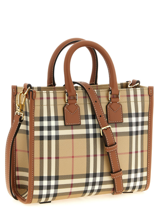 Burberry Beige 'Freya' Mini Tote Bag