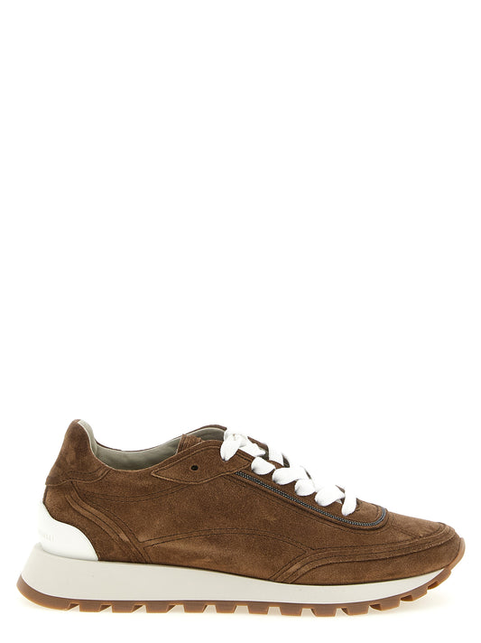 Brunello Cucinelli Brown 'Monile' Sneakers braun