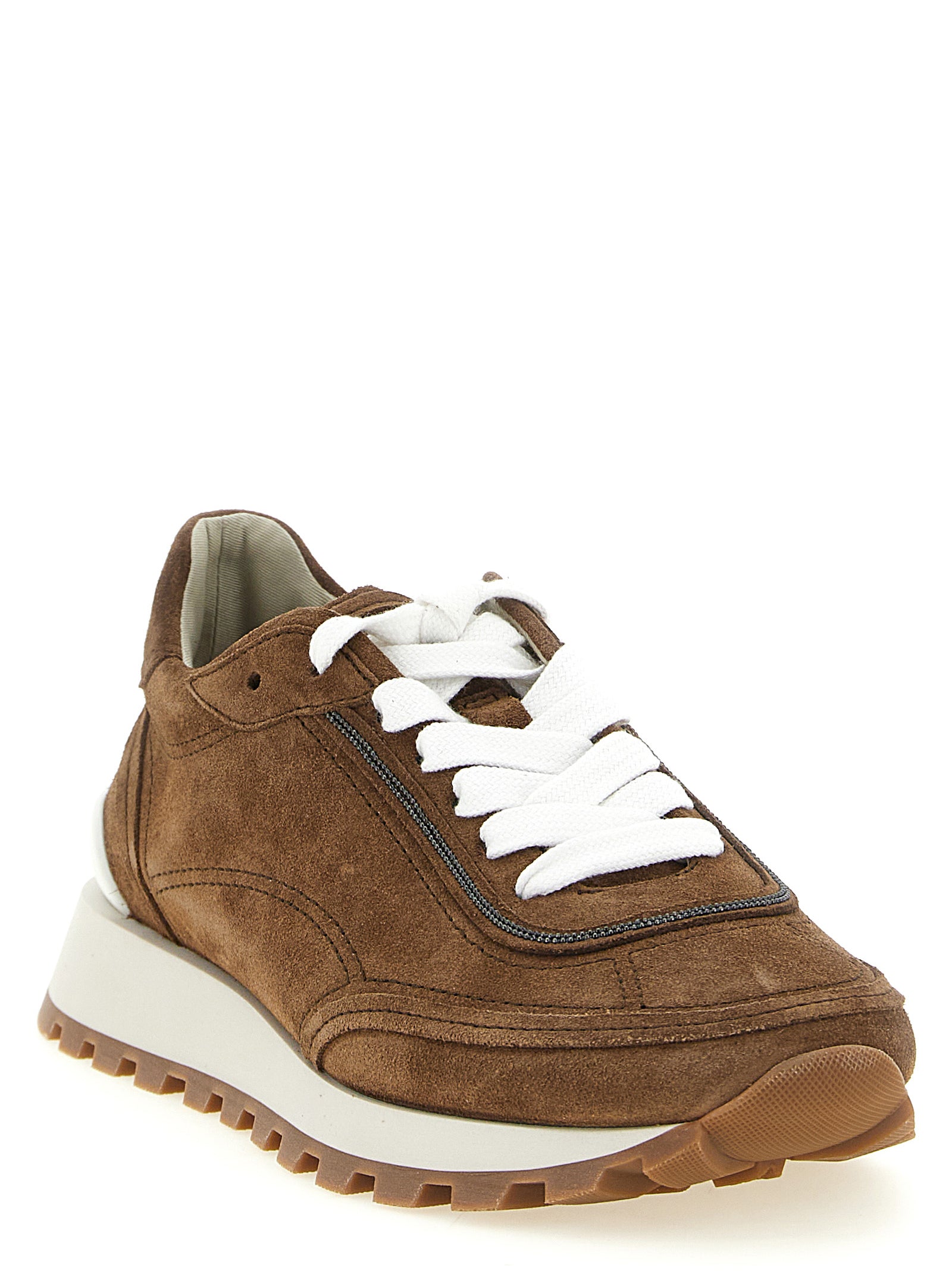 Brunello Cucinelli Brown 'Monile' Sneakers braun