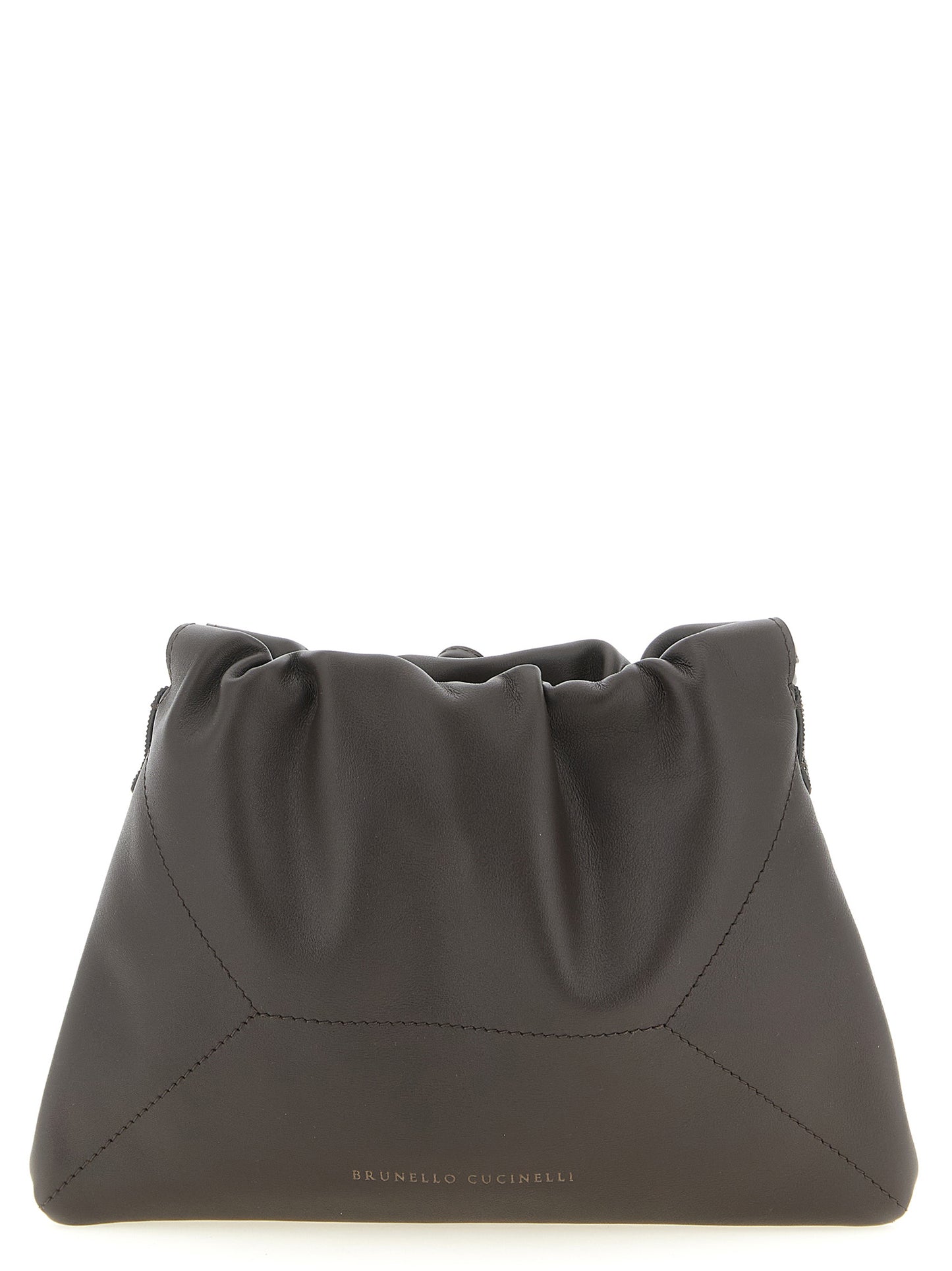 Brunello Cucinelli Brown 'BC Duo' Clutch braun