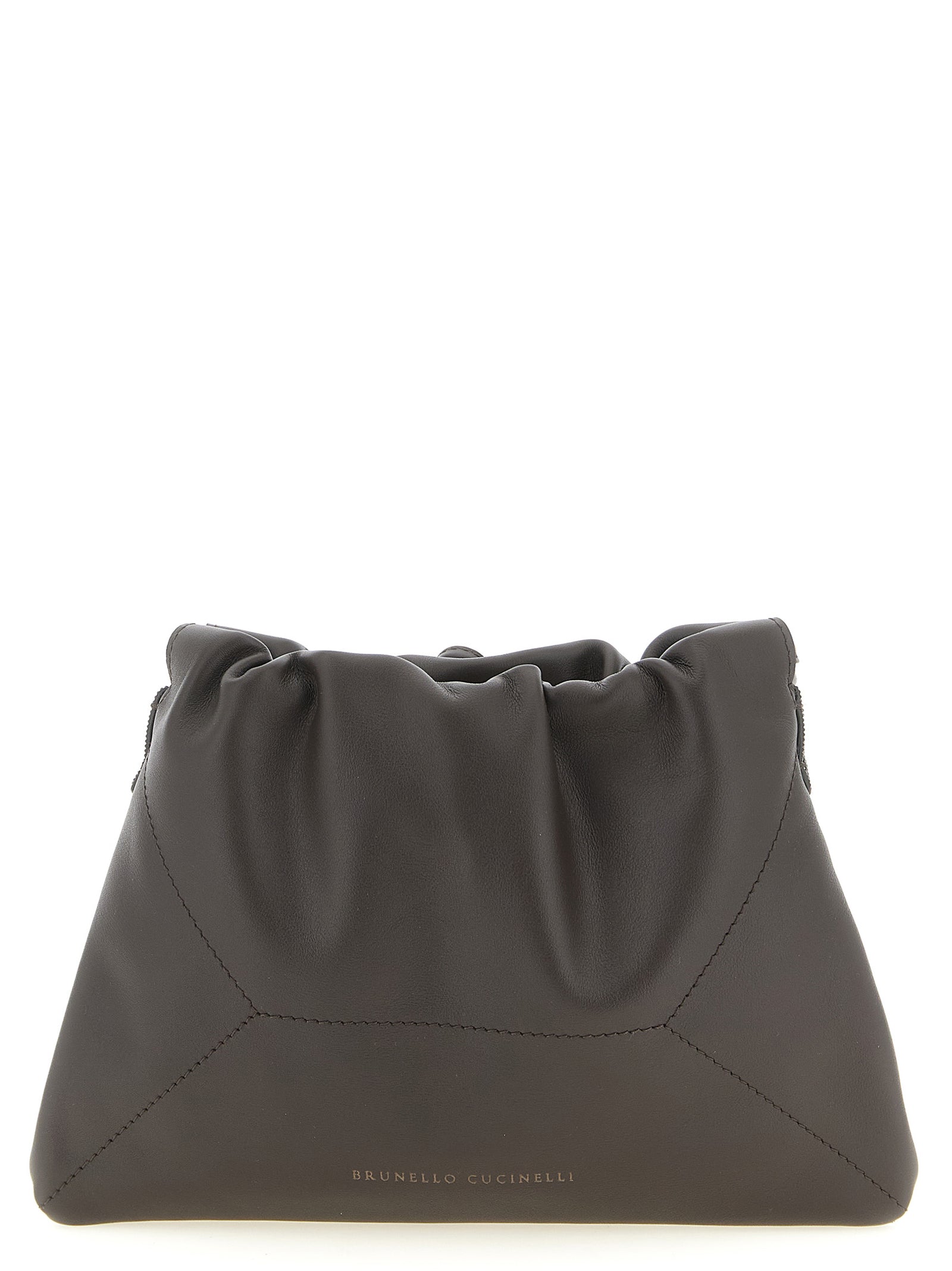 Brunello Cucinelli Brown 'BC Duo' Clutch braun