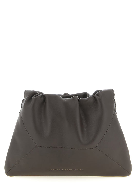 Brunello Cucinelli Brown 'BC Duo' Clutch braun