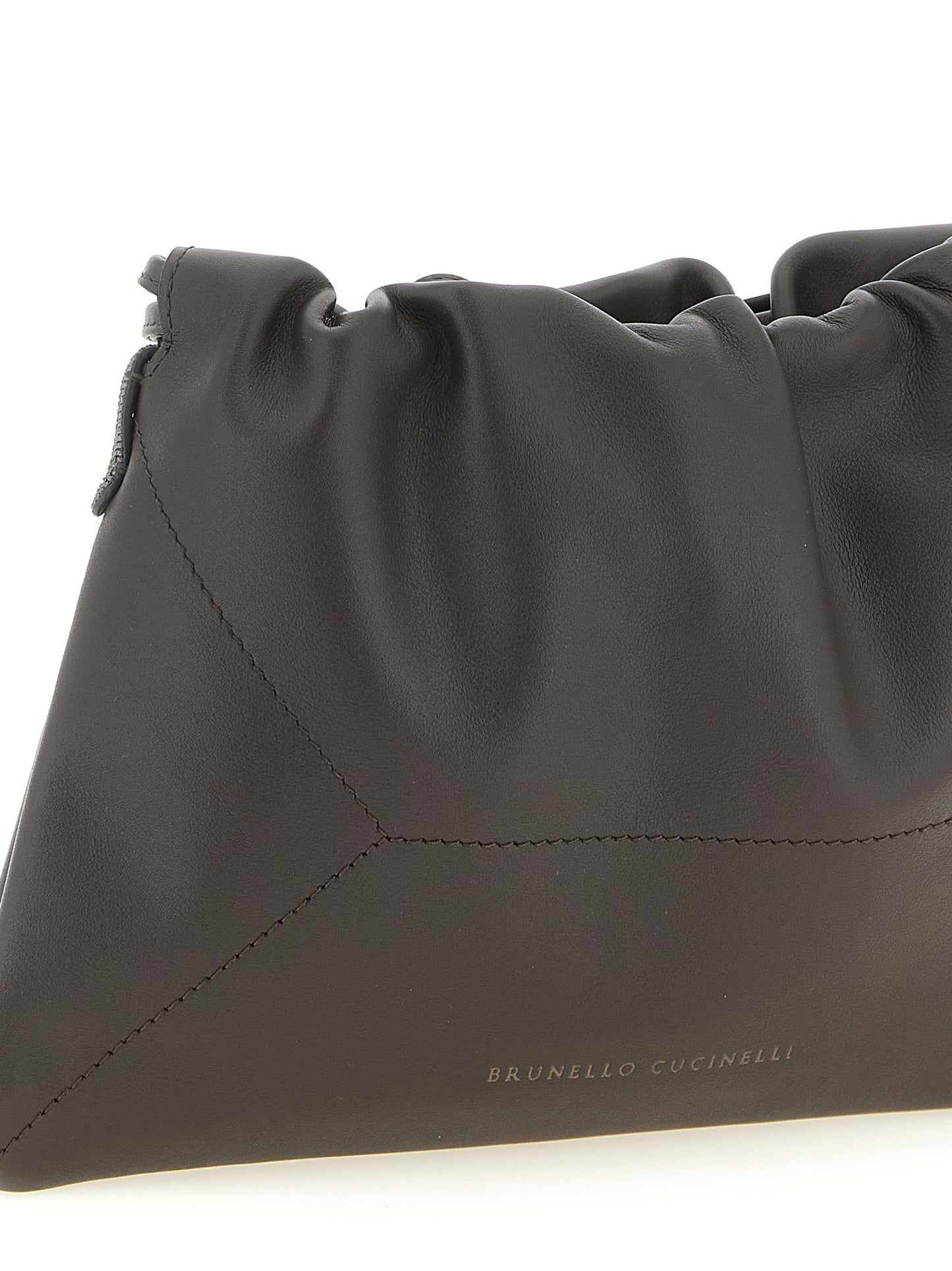 Brunello Cucinelli Brown 'BC Duo' Clutch braun