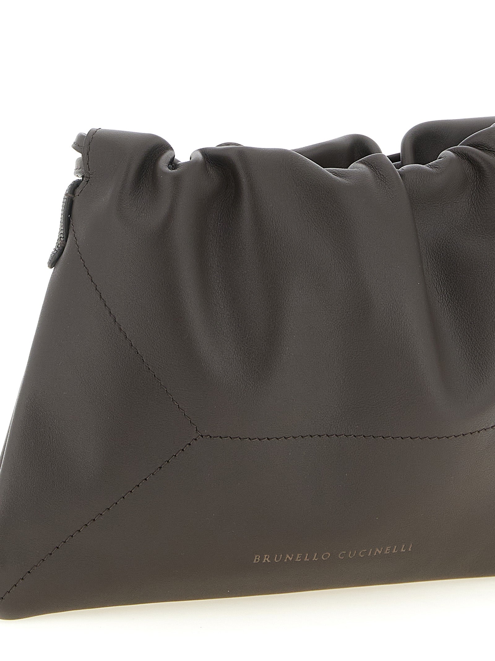 Brunello Cucinelli Brown 'BC Duo' Clutch braun