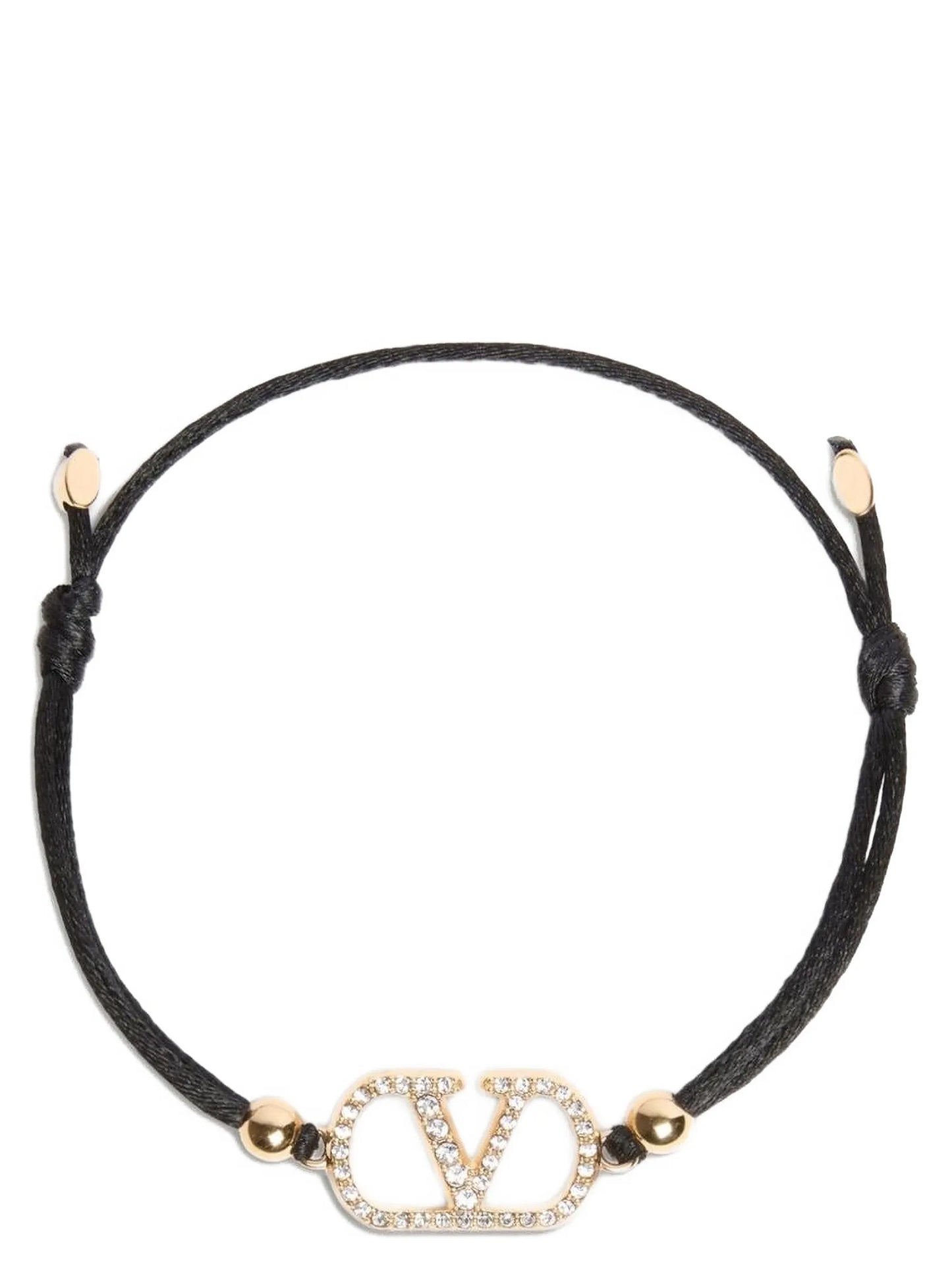 Valentino Garavani Black Polyester Bracelet schwarz