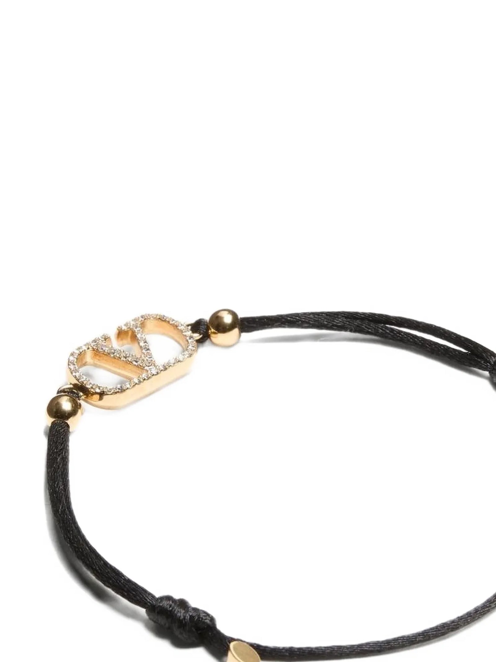 Valentino Garavani Black Polyester Bracelet schwarz