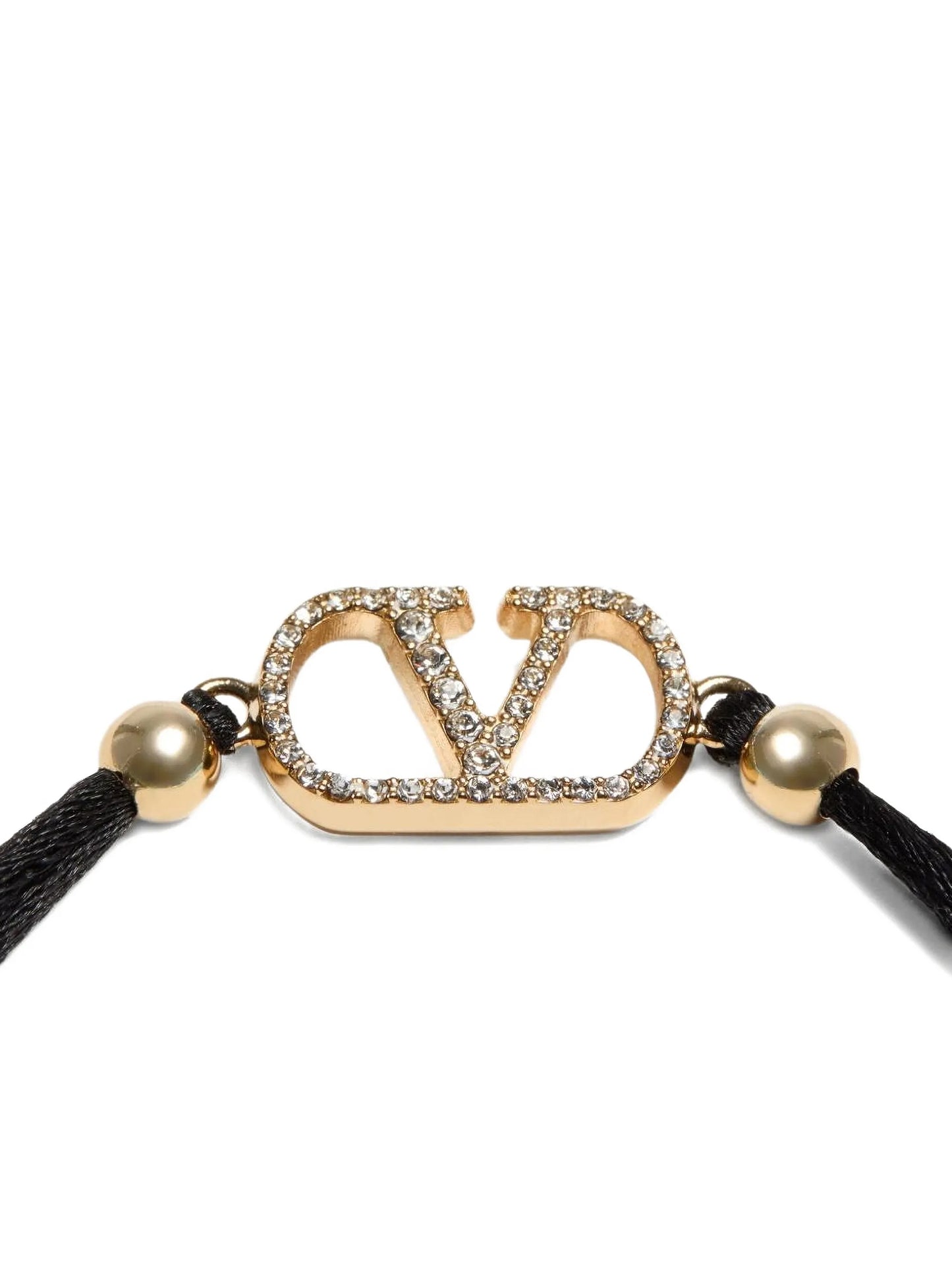 Valentino Garavani Black Polyester Bracelet schwarz