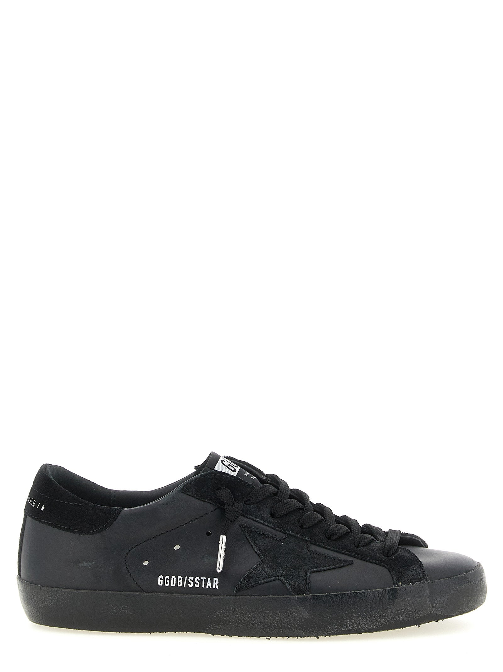 Golden Goose Black Cowhide Low Top Sneakers schwarz