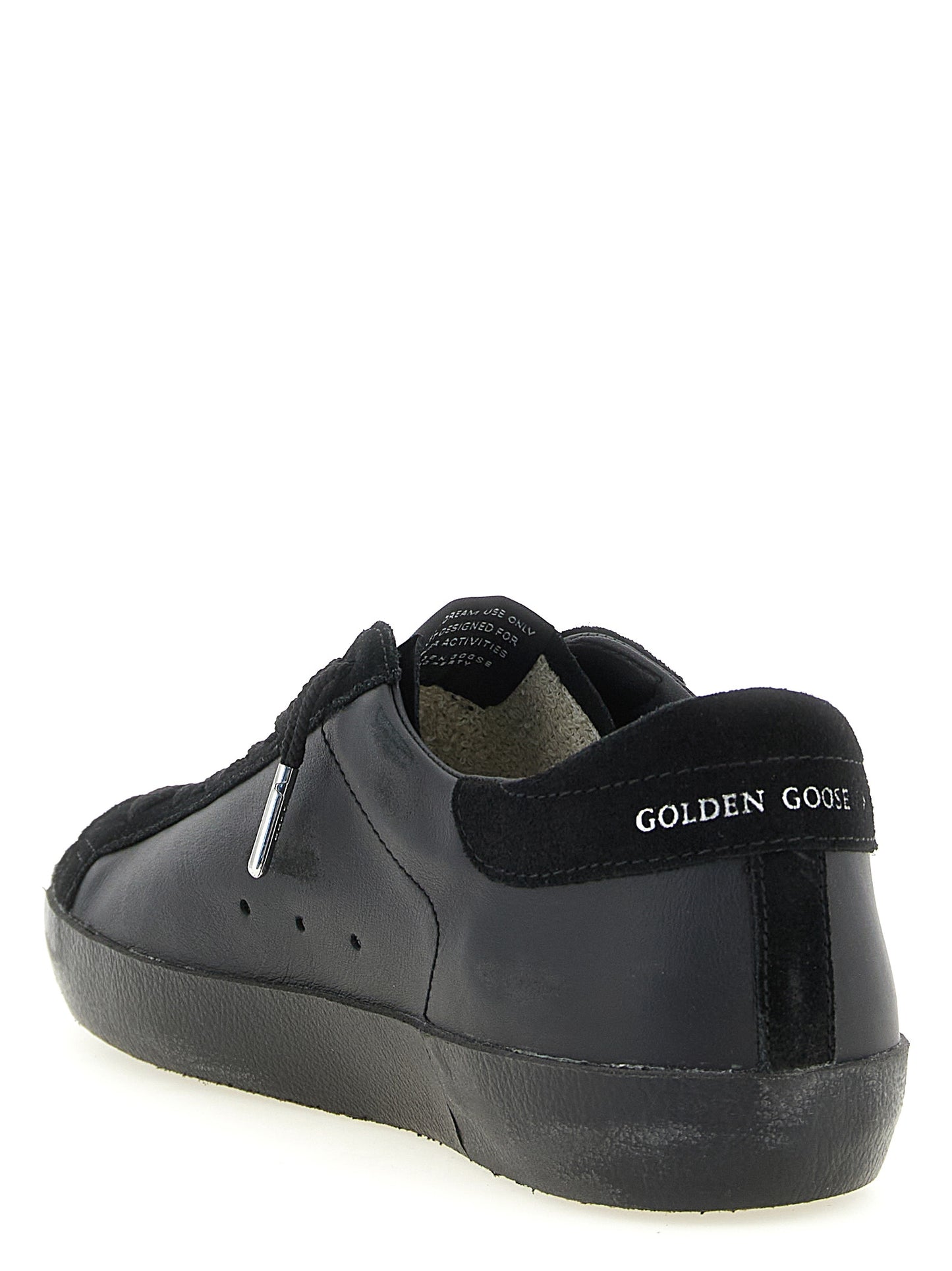 Golden Goose Black Cowhide Low Top Sneakers schwarz