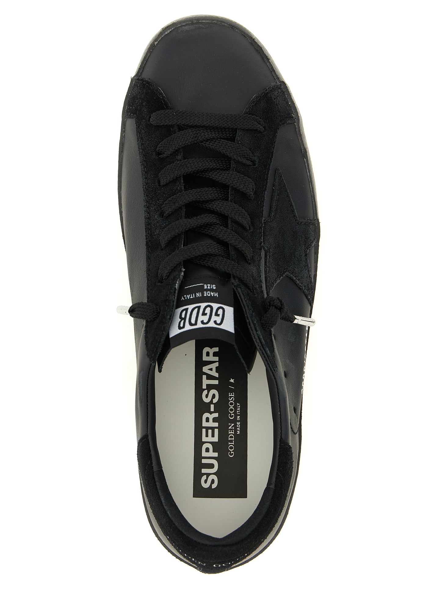 Golden Goose Black Cowhide Low Top Sneakers schwarz