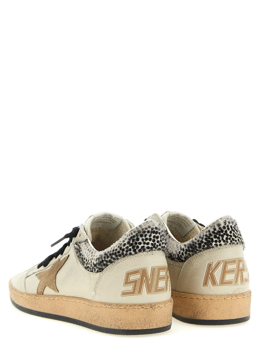 Golden Goose Beige 'Ball Star' Sneakers