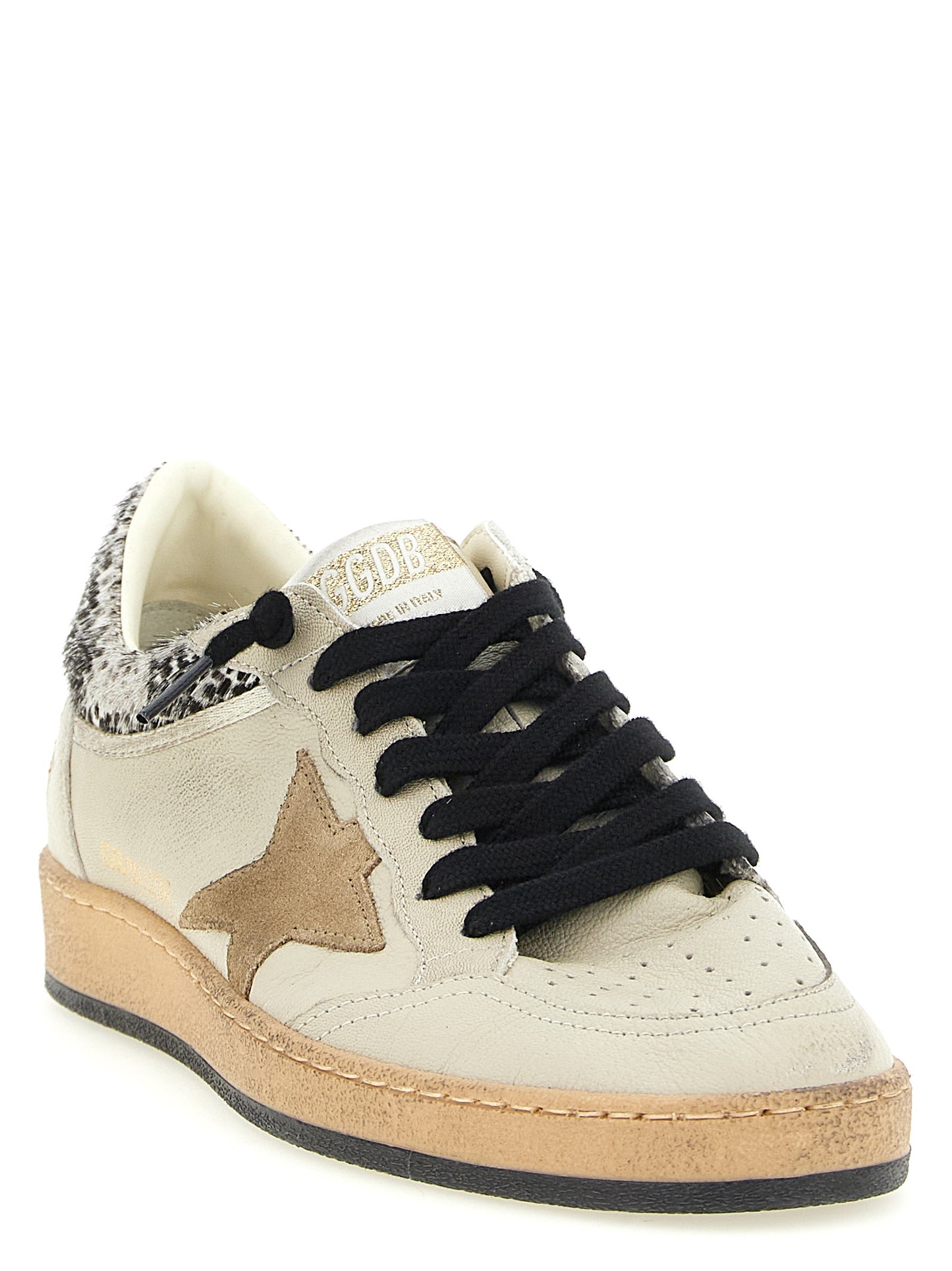 Golden Goose Beige 'Ball Star' Sneakers