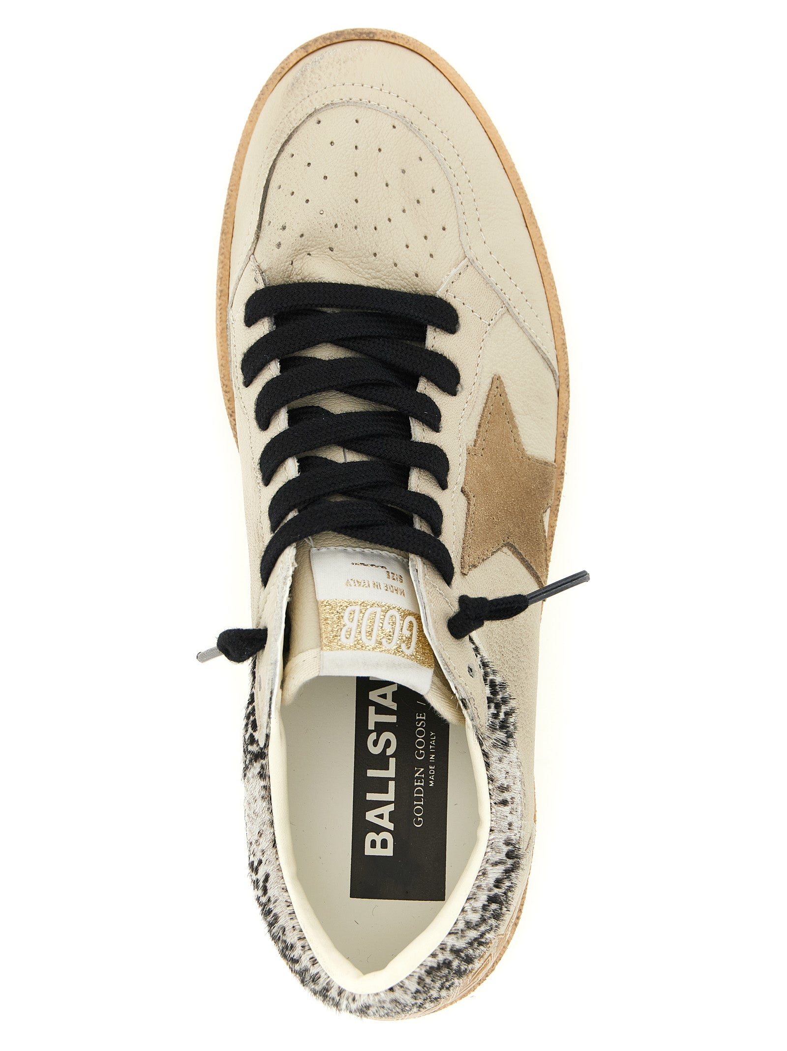 Golden Goose Beige 'Ball Star' Sneakers