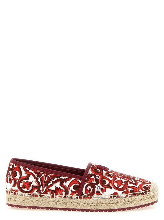 Dolce & Gabbana Multicolor 'Maiolica' Espadrilles