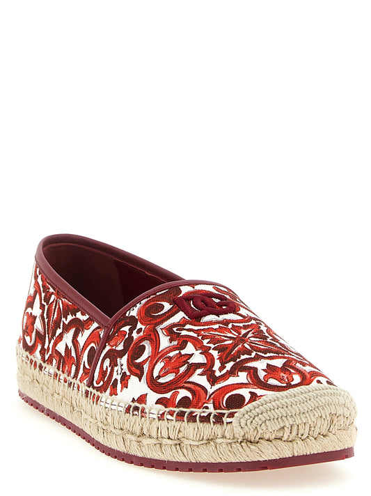 Dolce & Gabbana Multicolor 'Maiolica' Espadrilles