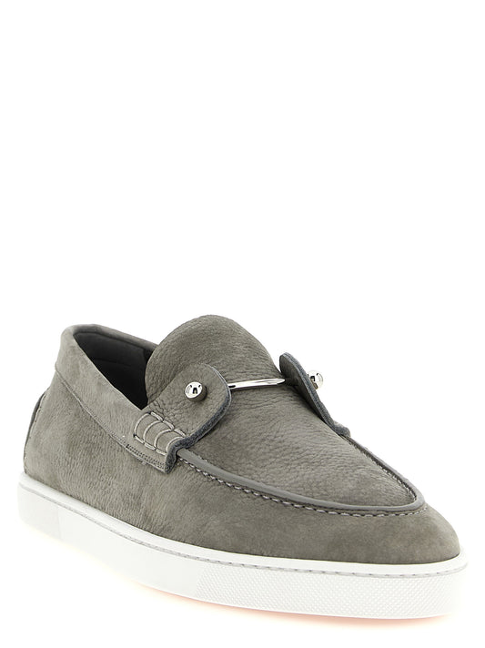 Christian Louboutin Gray 'Chambeliboat' Loafers grau