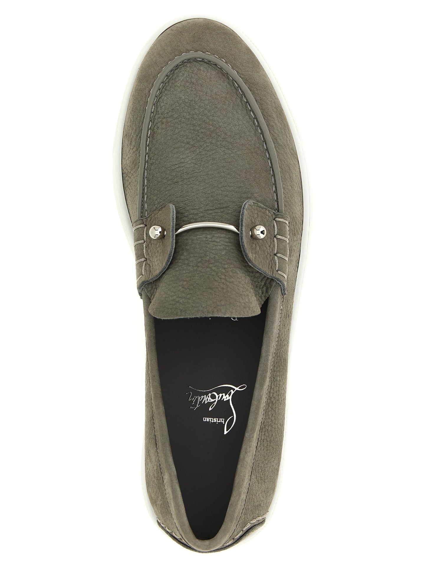 Christian Louboutin Gray 'Chambeliboat' Loafers grau