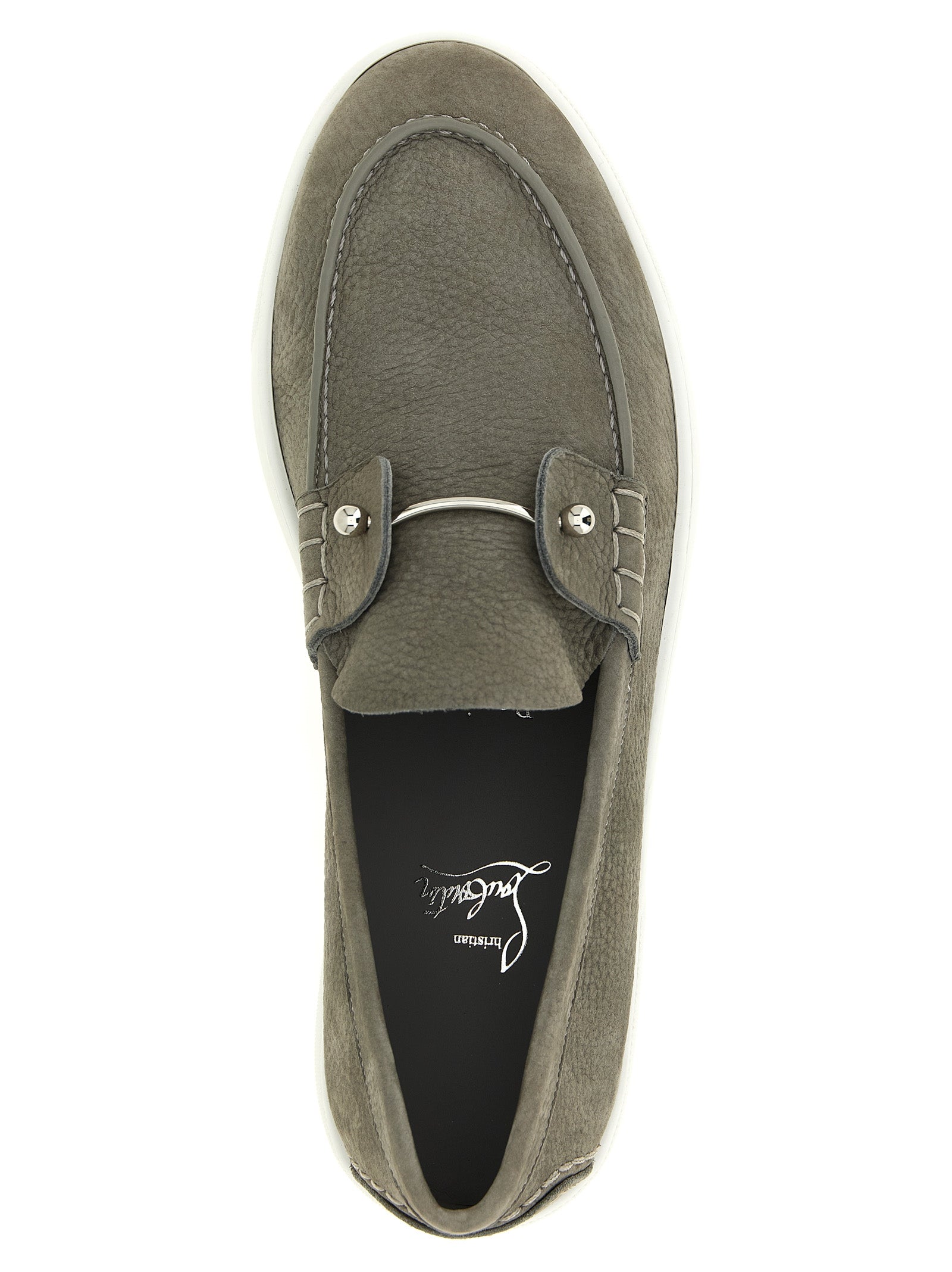 Christian Louboutin Gray 'Chambeliboat' Loafers grau