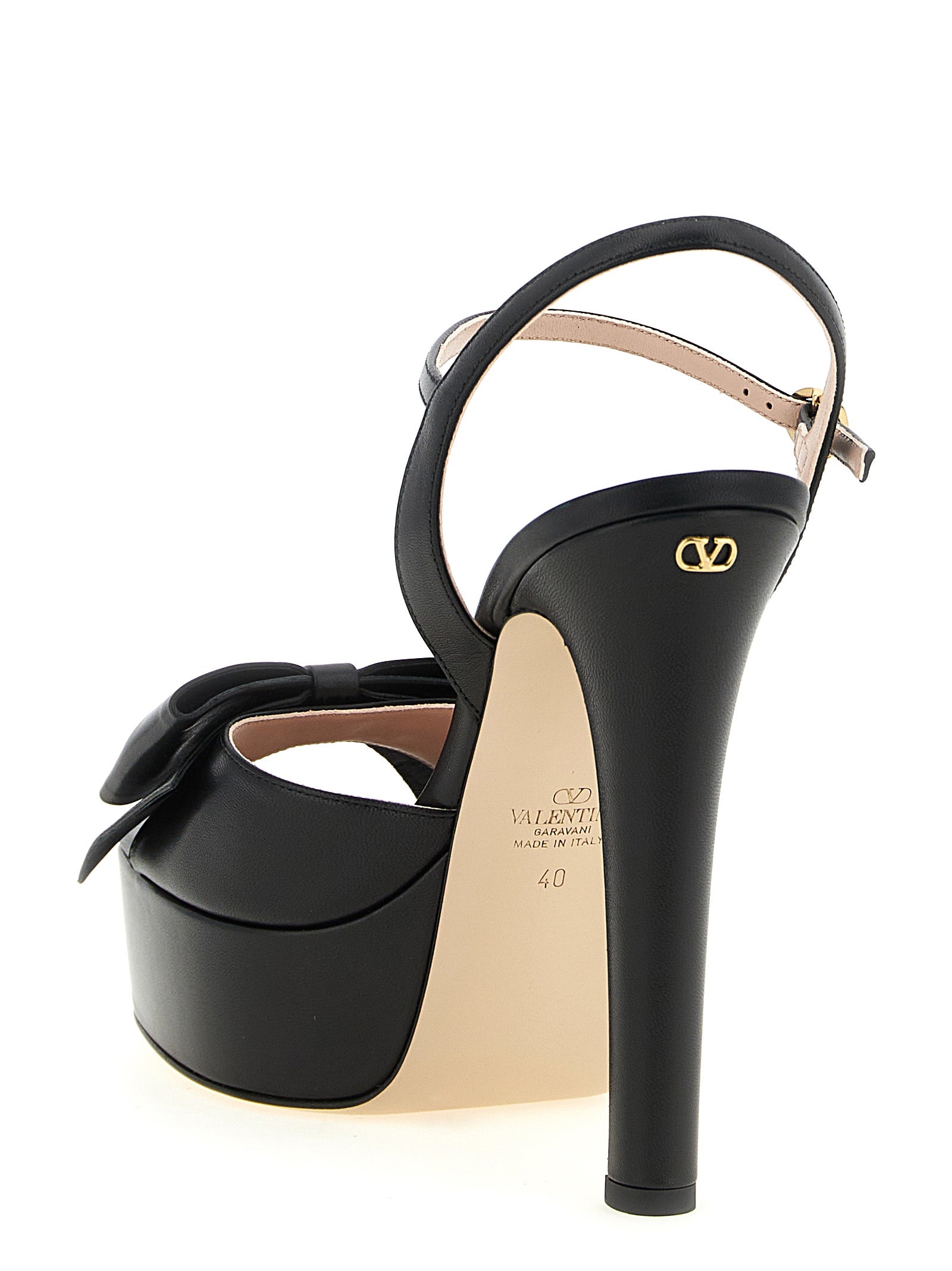Valentino Garavani Black 'Bowow' Sandals schwarz