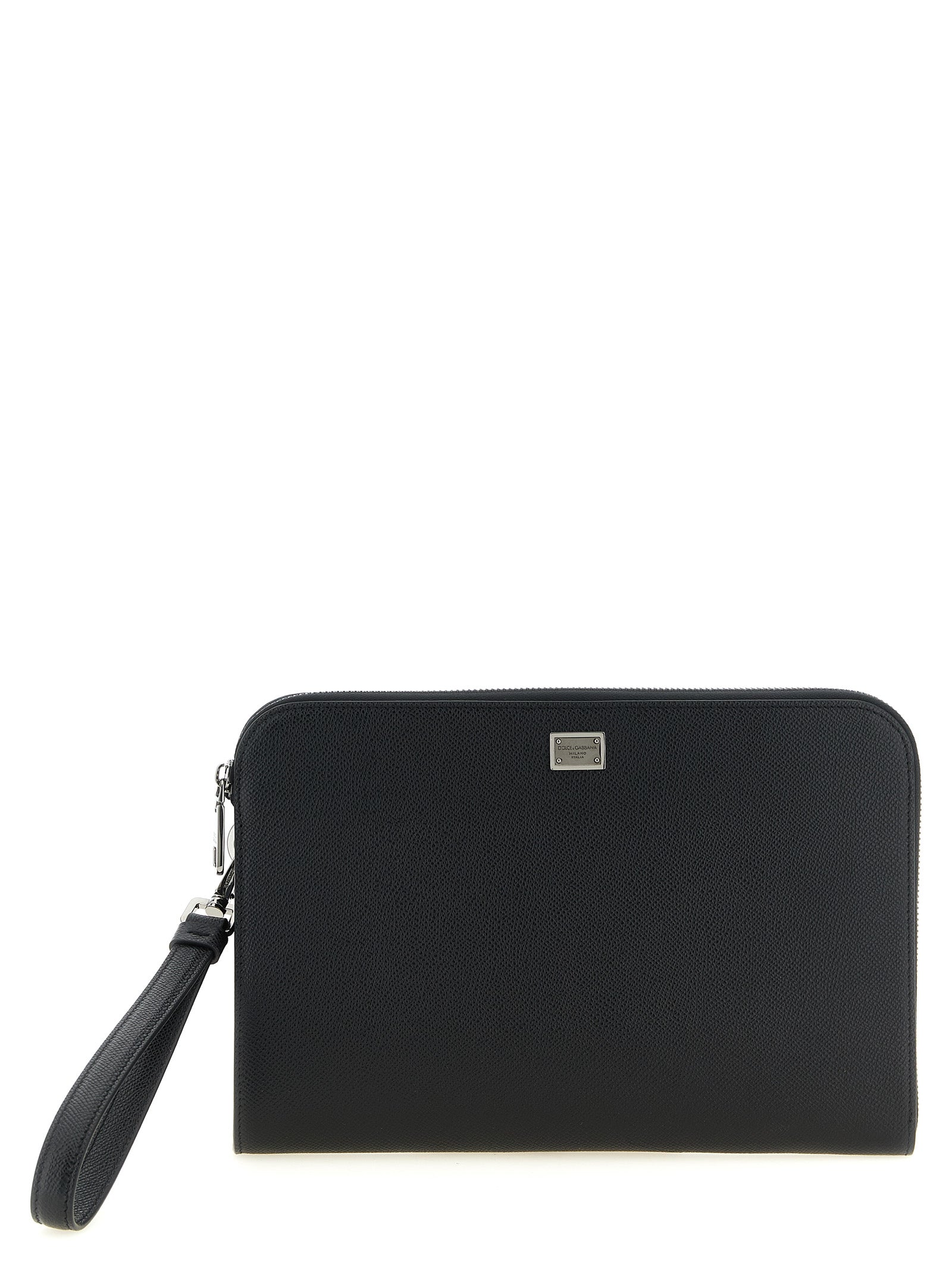 Dolce & Gabbana Black 'Sicily' Clutch schwarz
