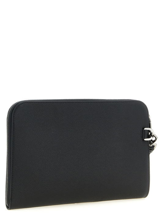 Dolce & Gabbana Black 'Sicily' Clutch schwarz