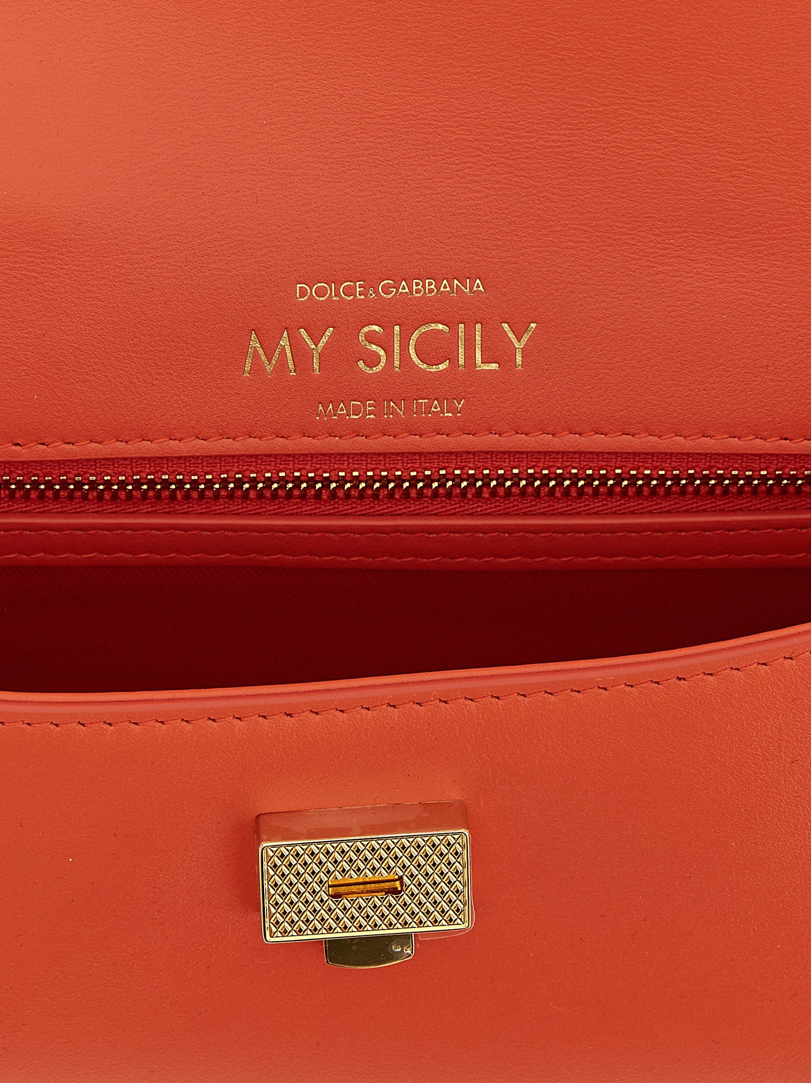 Dolce & Gabbana Orange 'My Sicily' Mini Handbag