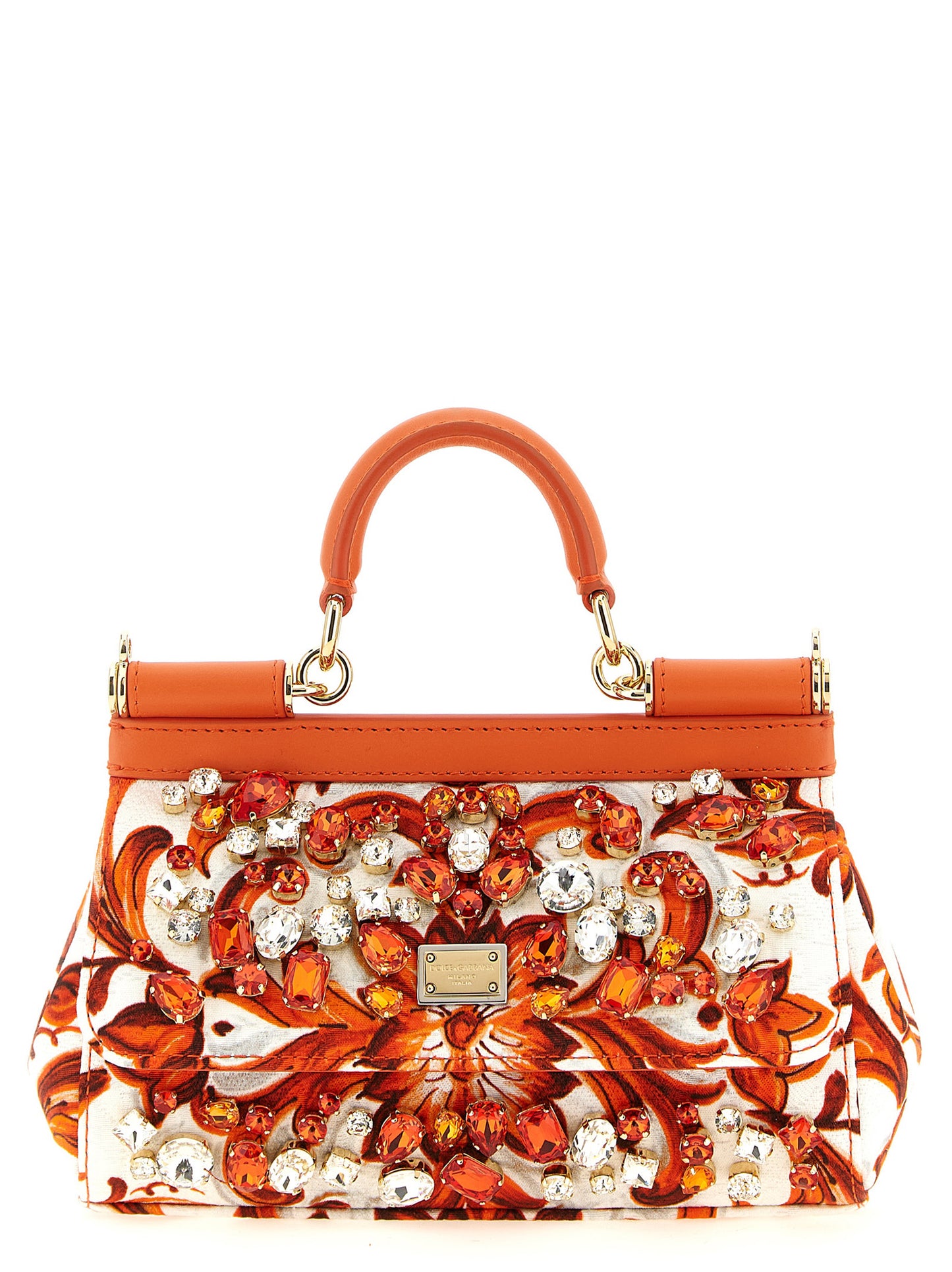 Dolce & Gabbana Orange 'Sicily' Mini Handbag