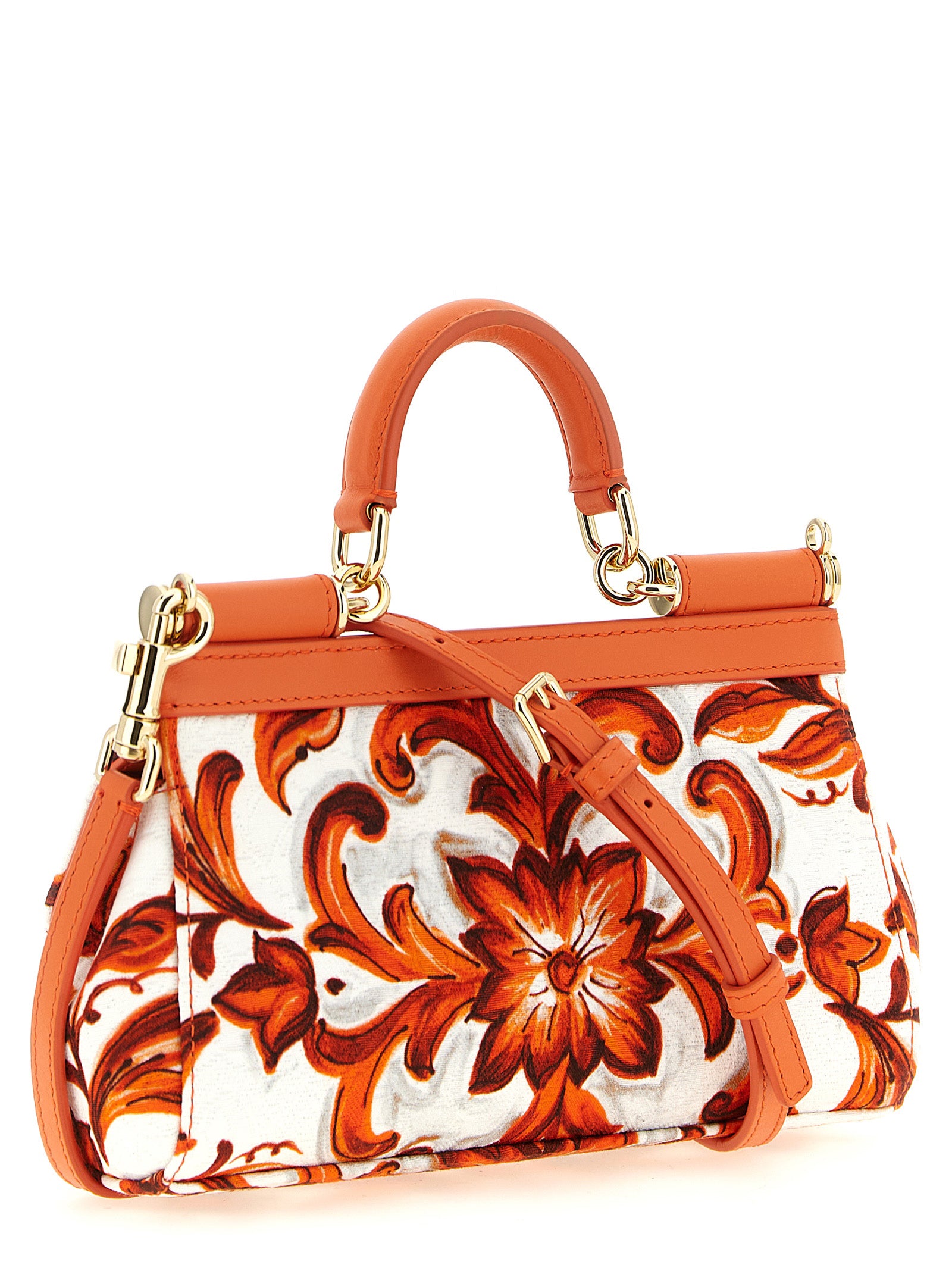 Dolce & Gabbana Orange 'Sicily' Mini Handbag