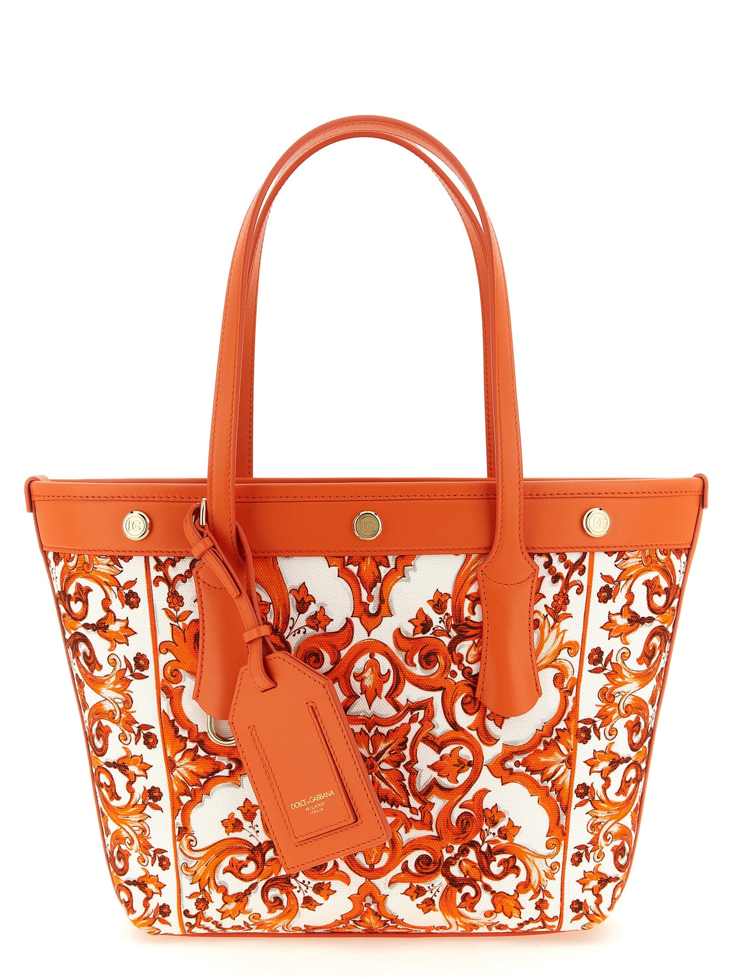 Dolce & Gabbana Orange 'Atene' Tote Bag