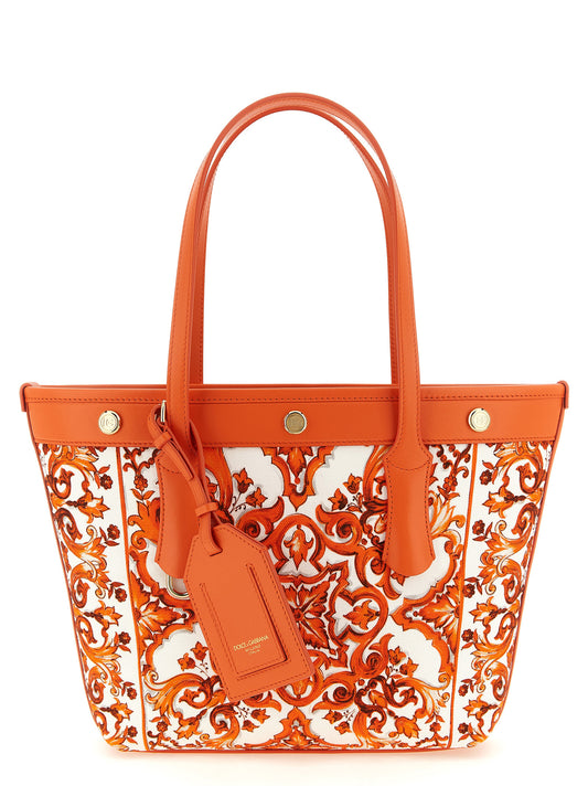 Dolce & Gabbana Orange 'Atene' Tote Bag