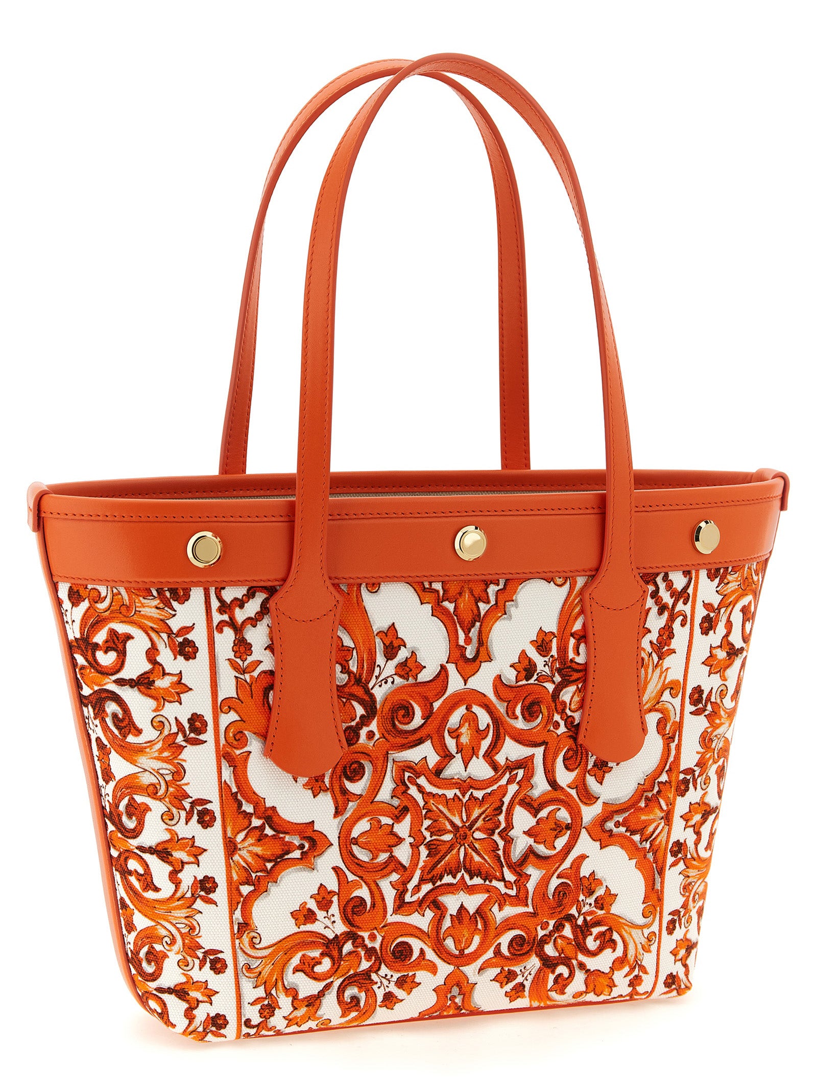 Dolce & Gabbana Orange 'Atene' Tote Bag
