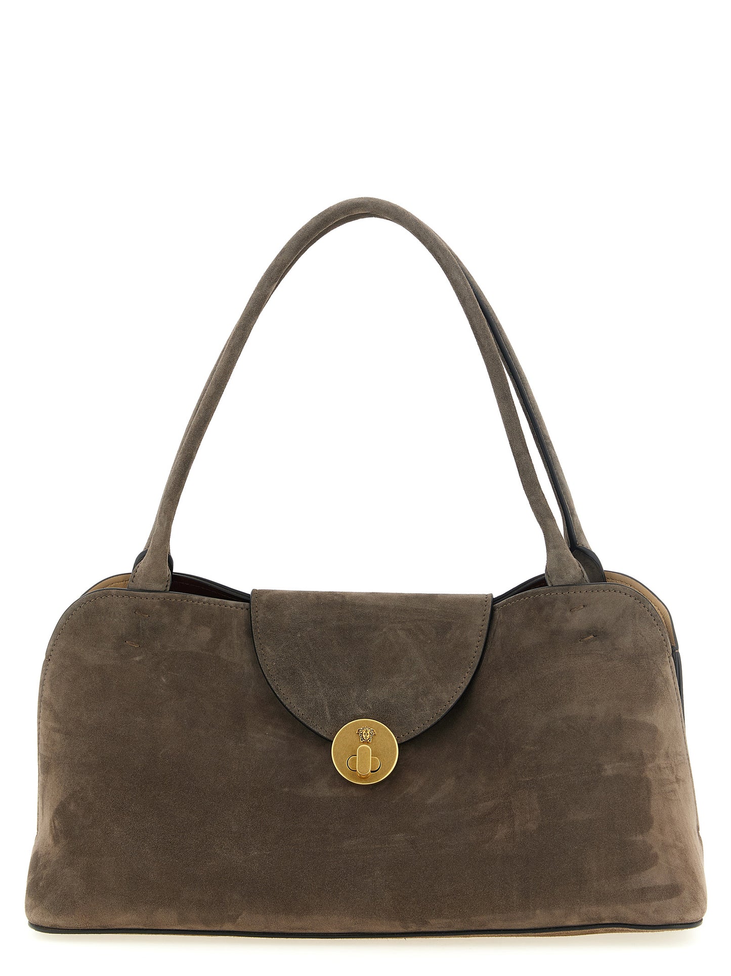 Versace Brown 'Vivian' Medium Shoulder Bag braun